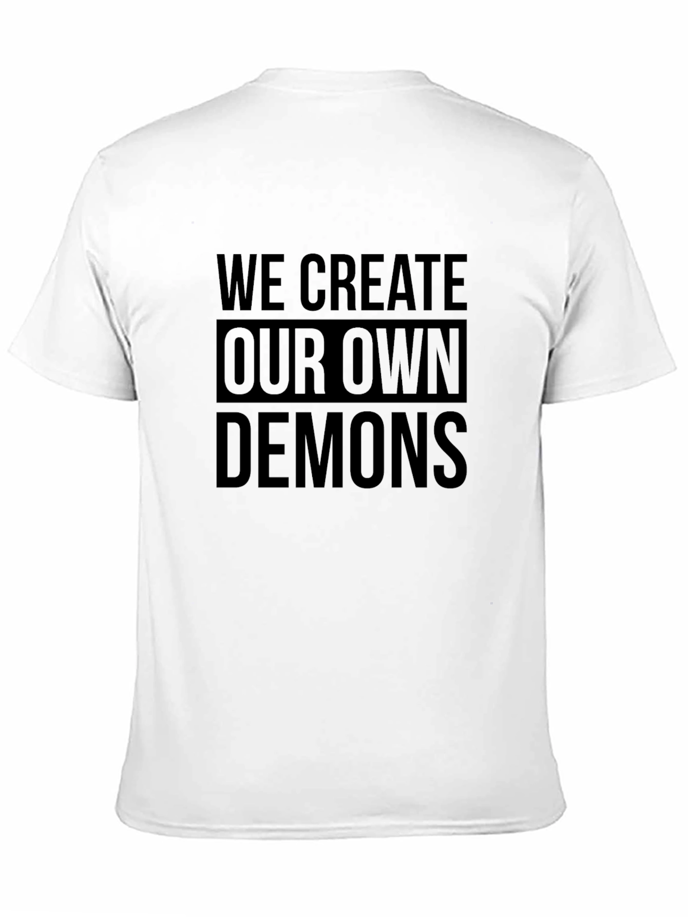 Black We Create Our Own Demons Graphic Tee - Black view 11