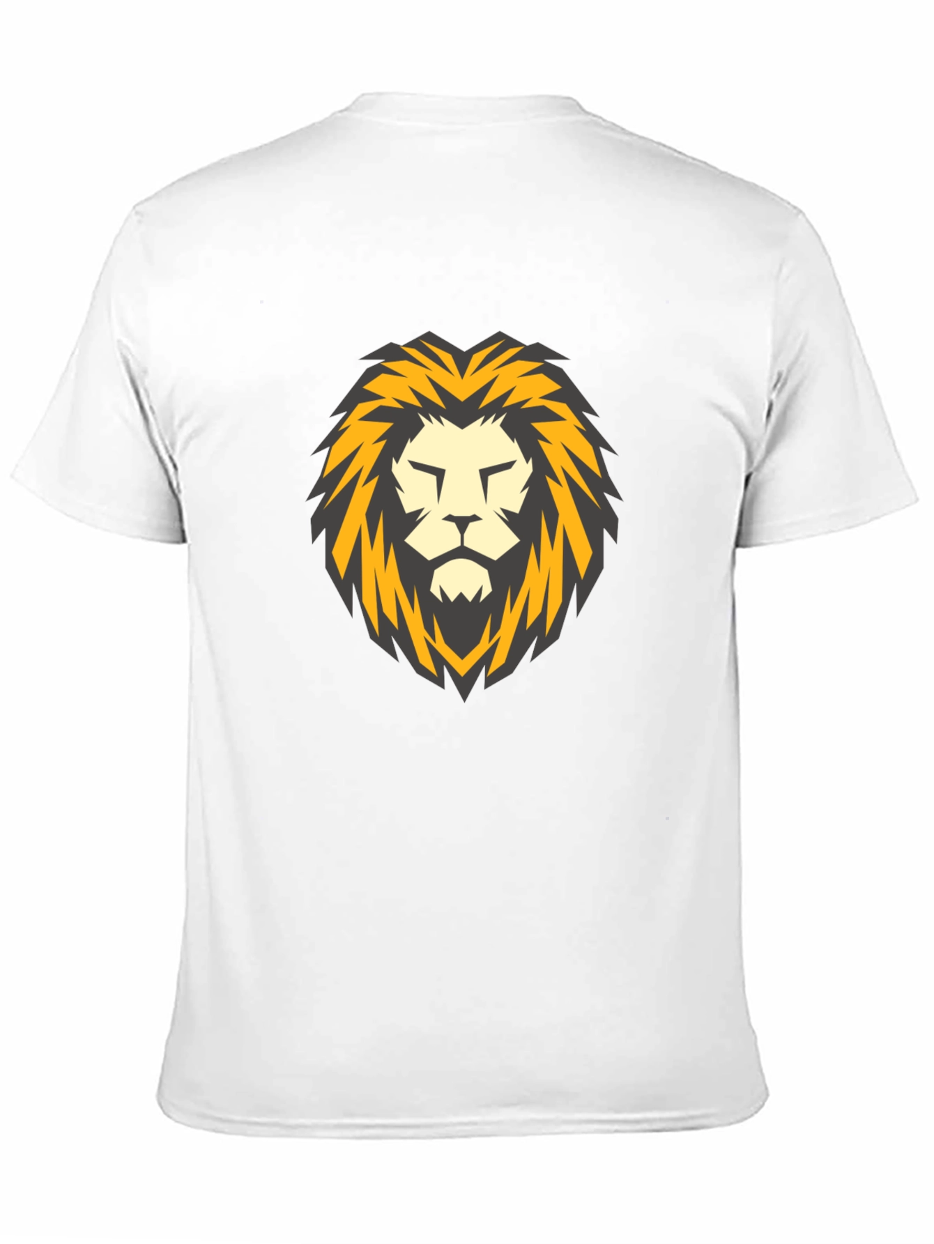 Black Lion Head Graphic Black T-Shirt view 11