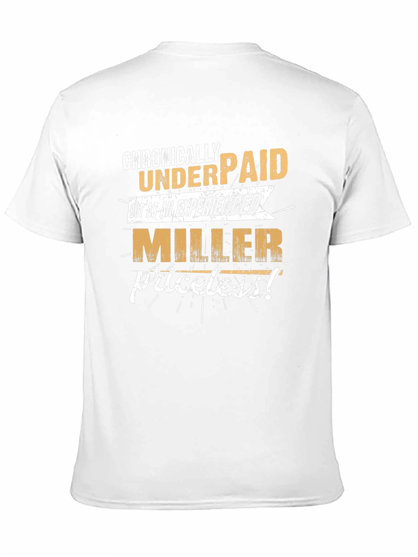 Black Chronically Underpaid Miller Graphic T-Shirt view 11