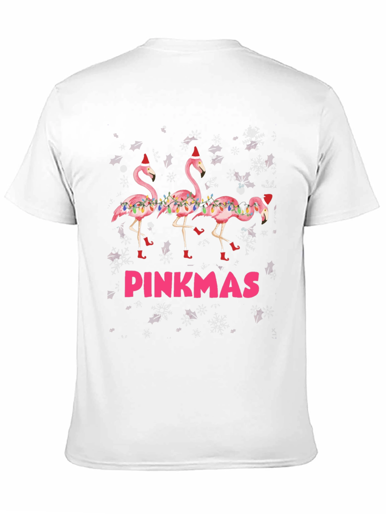 Black Pinkmas Flamingo T-Shirt view 11