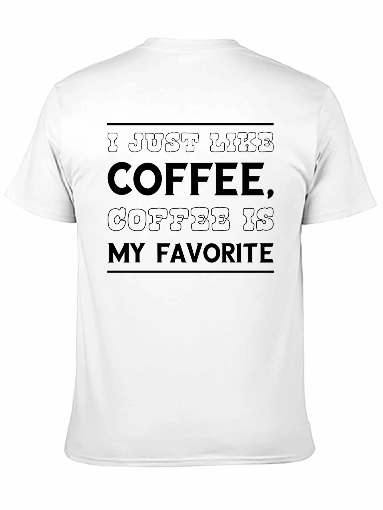 Black Coffee Lover T-Shirt - I Just Like Coffee view 11