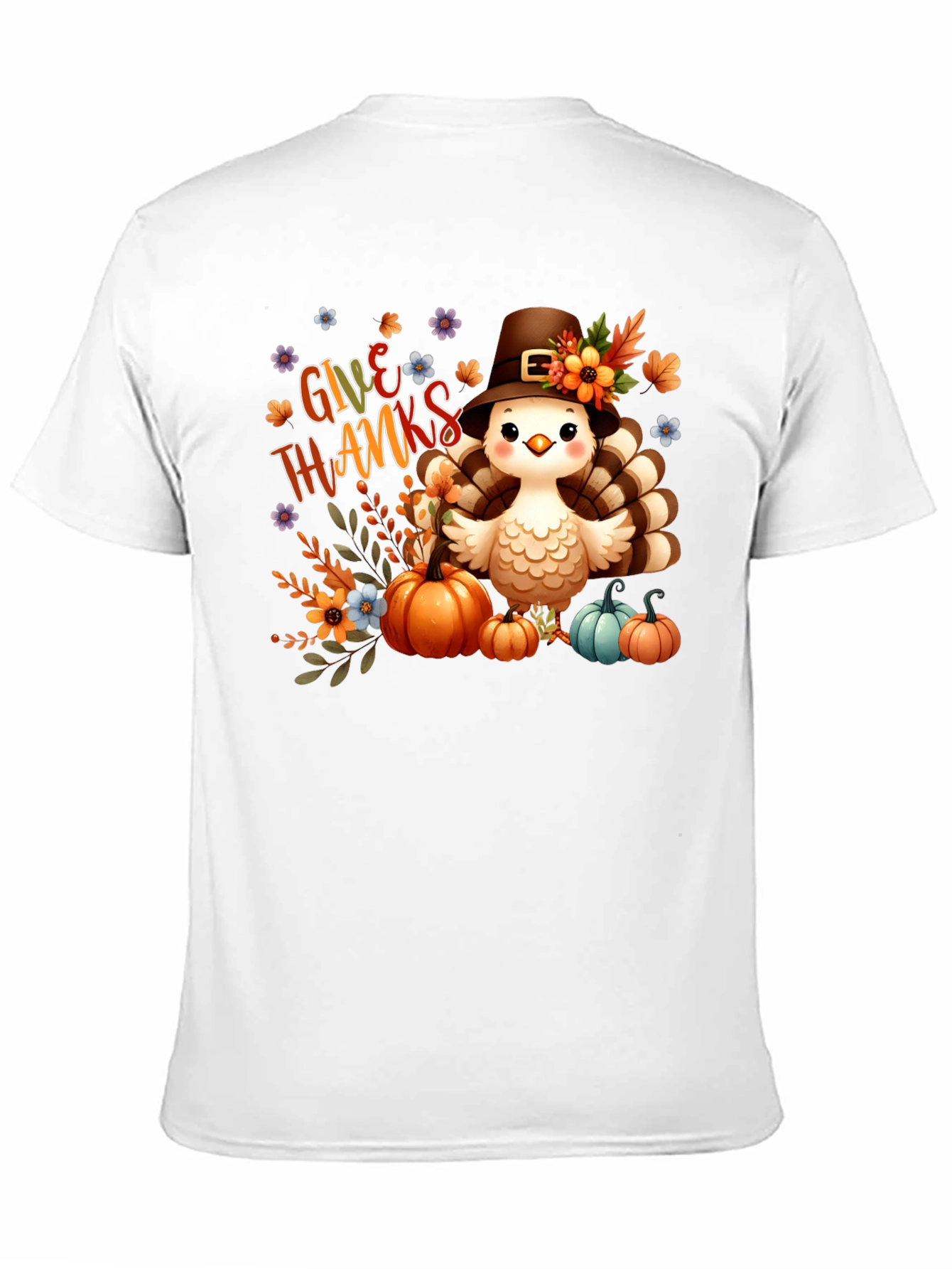 Black Give Thanks Turkey Tee view 11