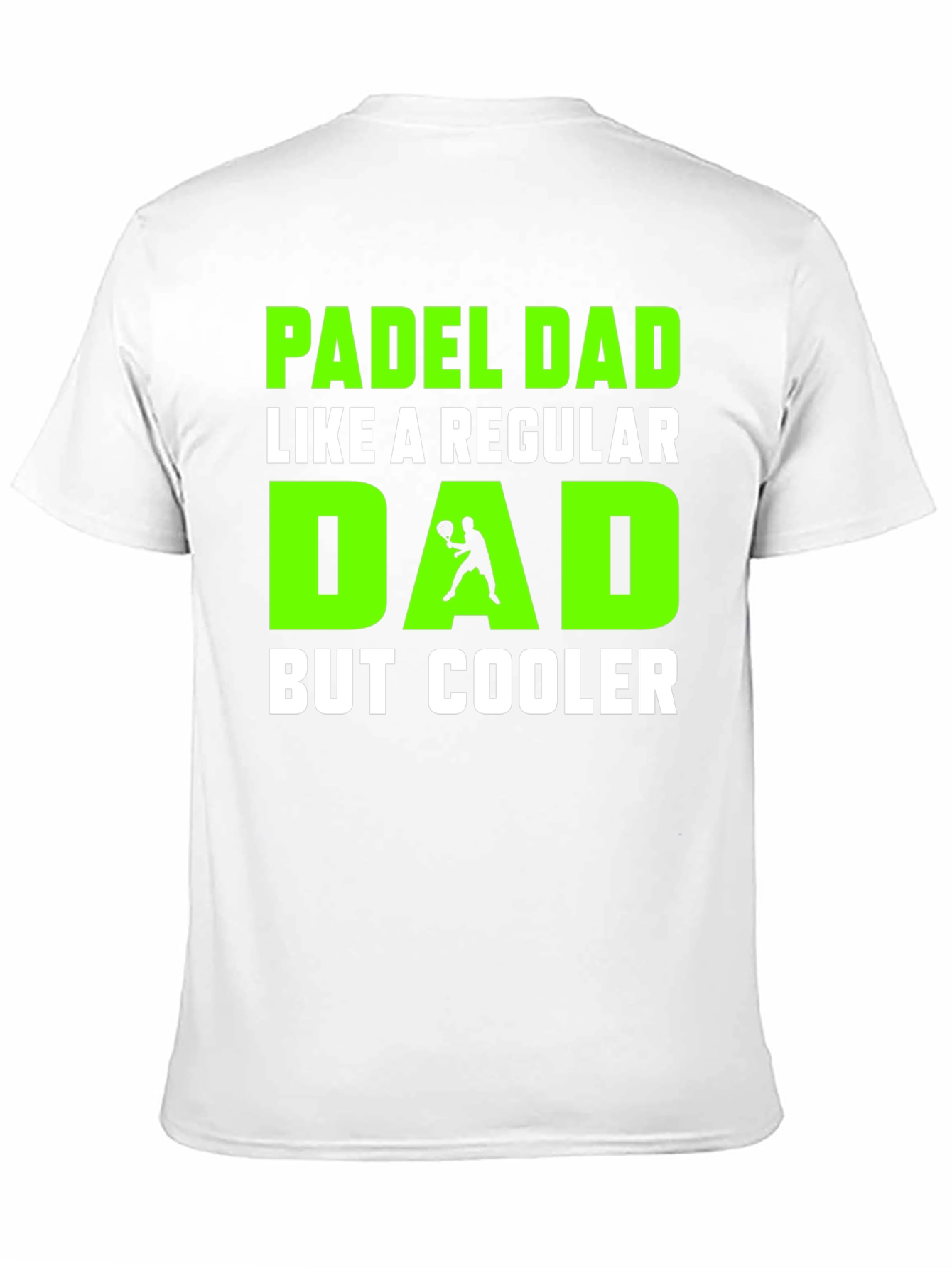 Black Padel Dad T-Shirt - Cooler Than Regular Dads! view 11