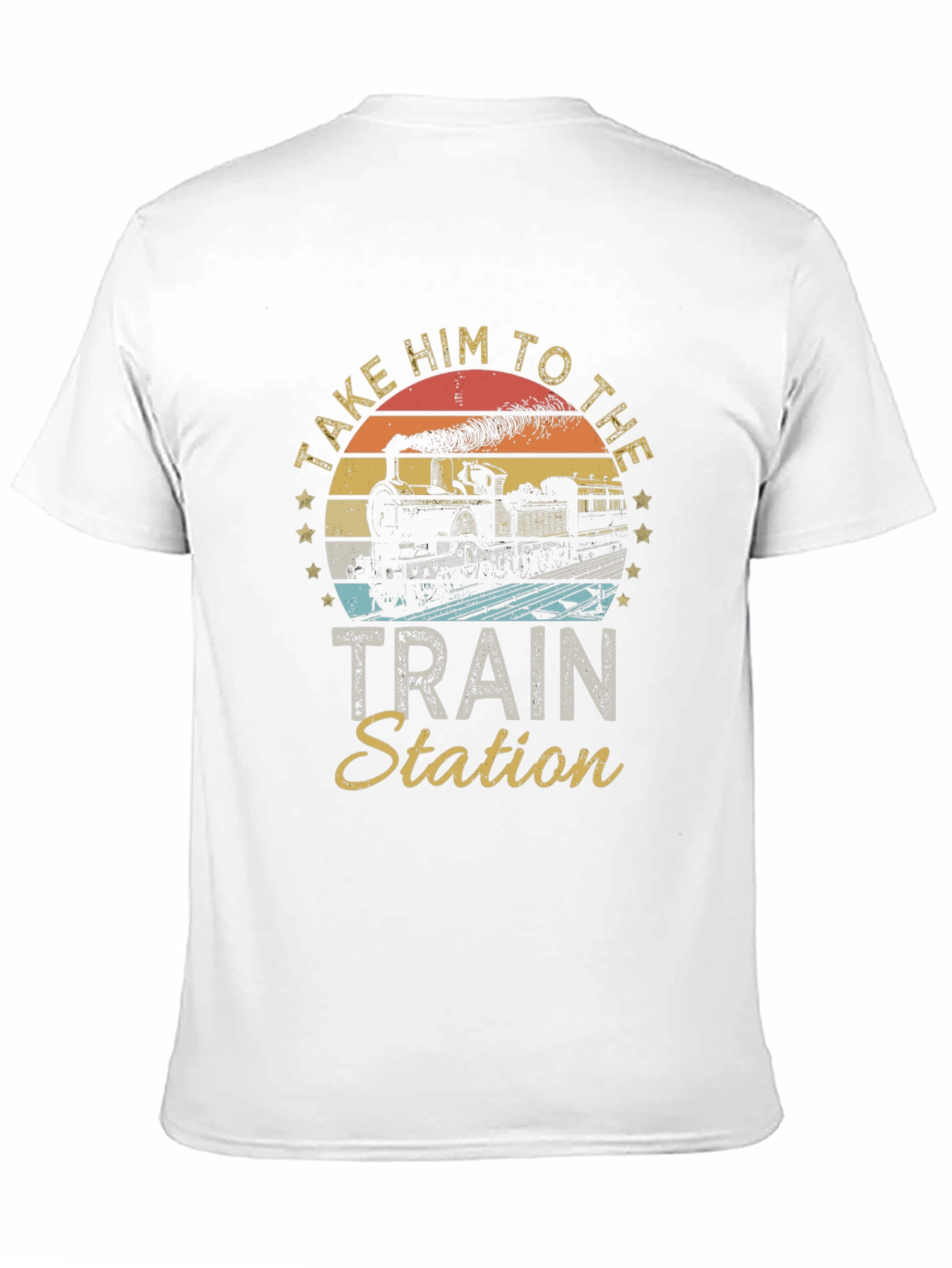 Black Take Him To The Train Station T-Shirt view 11