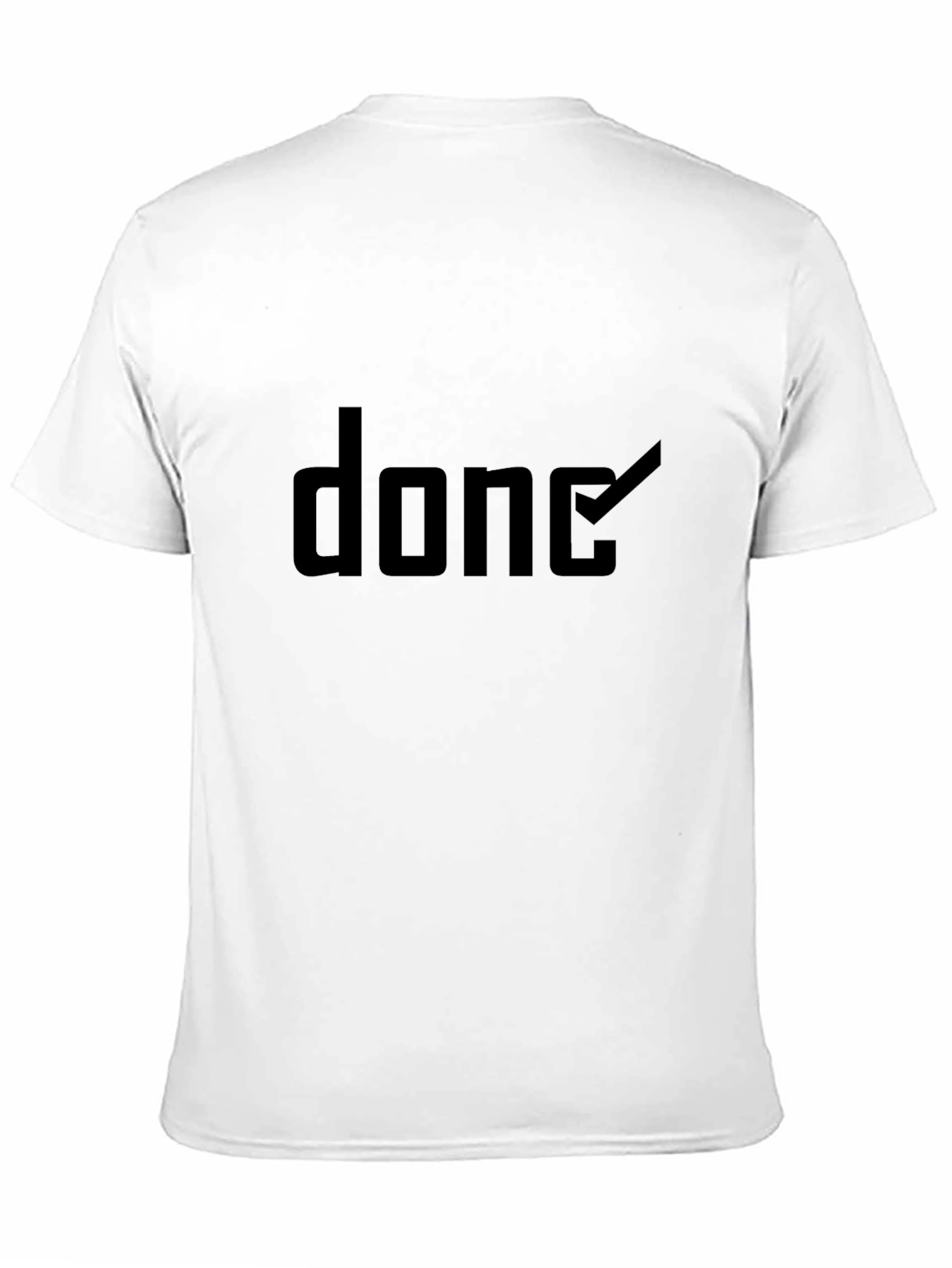 Black Black 'Done' Graphic Tee - Soft Cotton Blend view 11