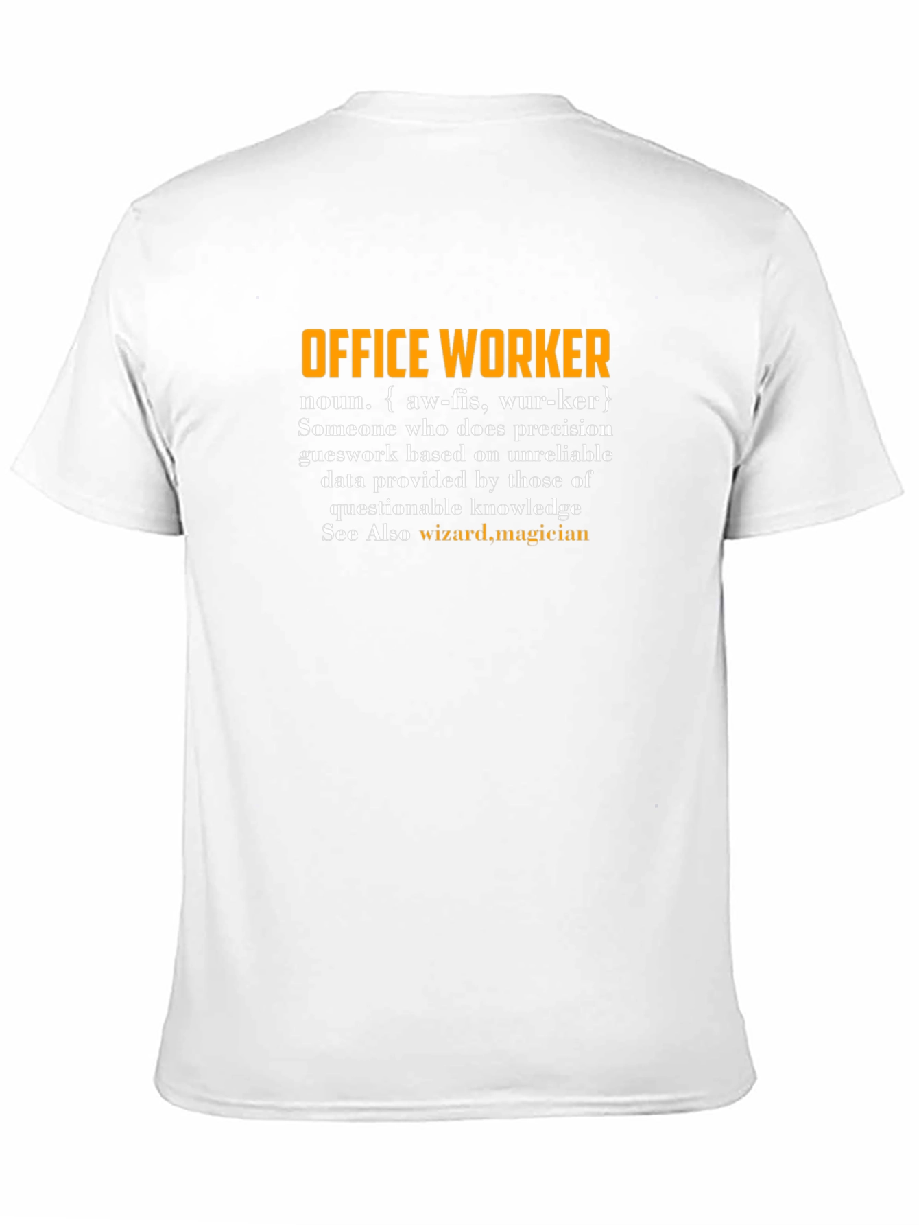 Black Office Worker Definition T-Shirt - Funny Job Gift view 11