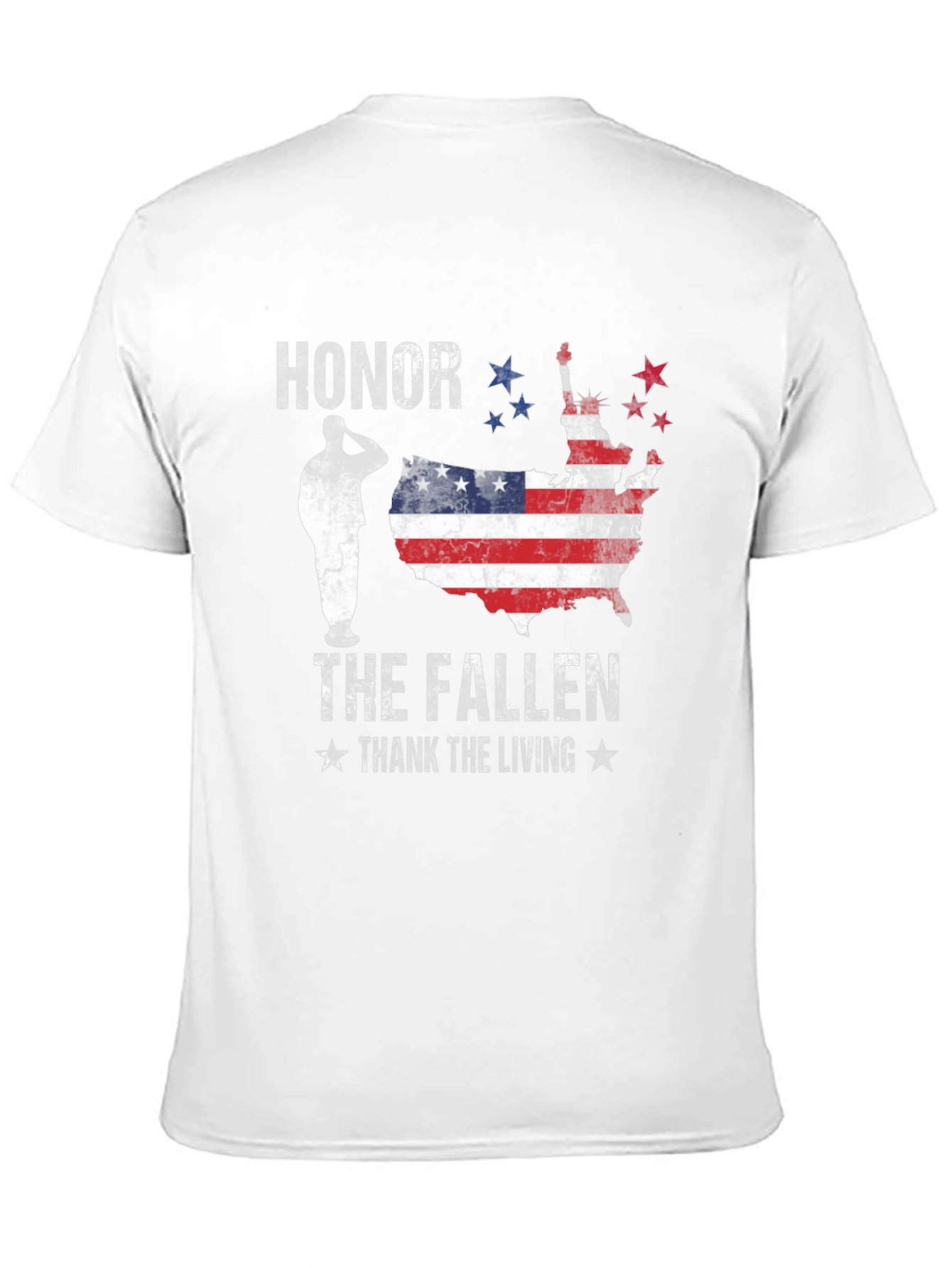 Honor The Fallen Men's Black Graphic Tee - 11