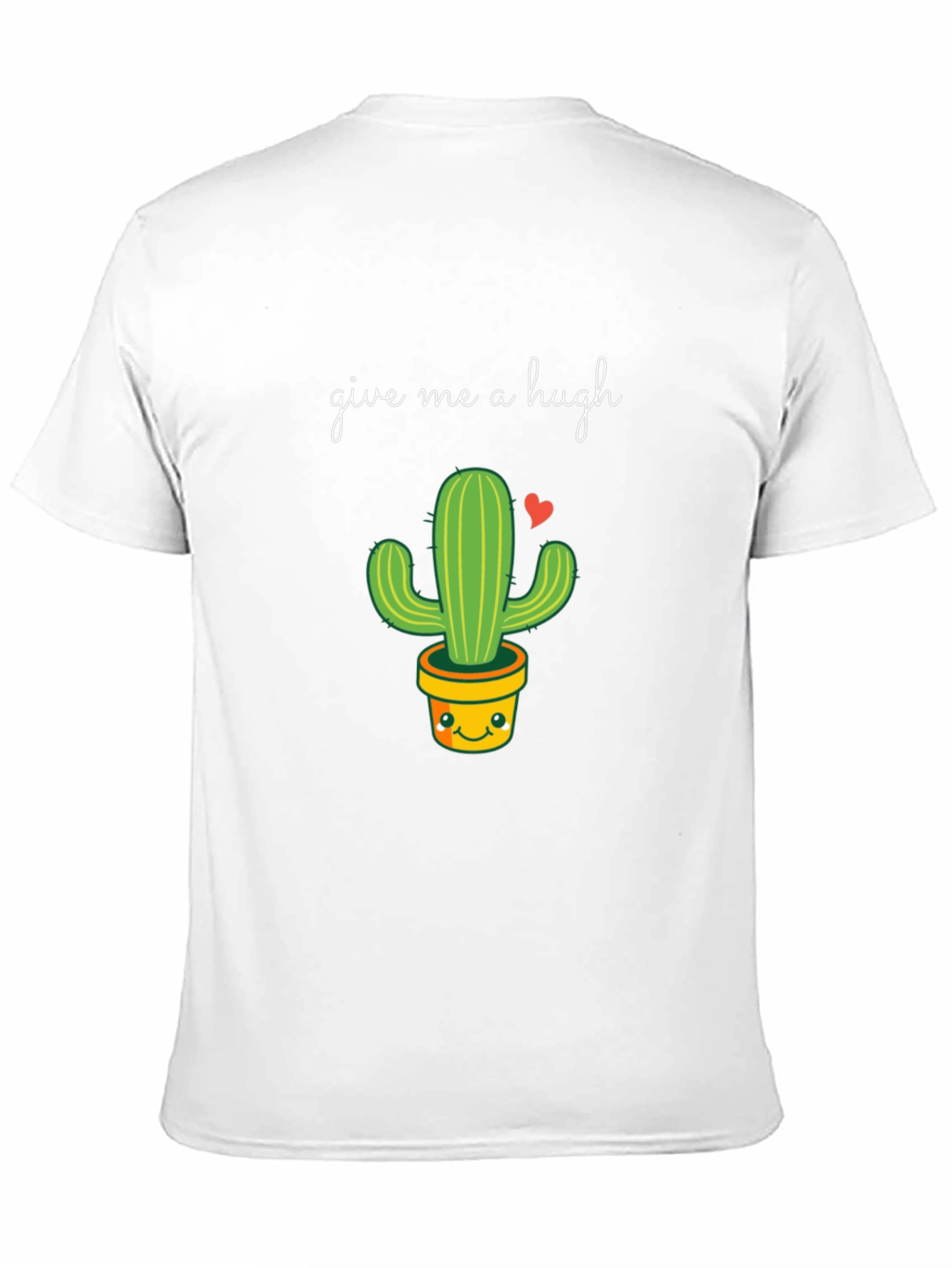 Black Give Me a Hugh Cactus T-Shirt view 11