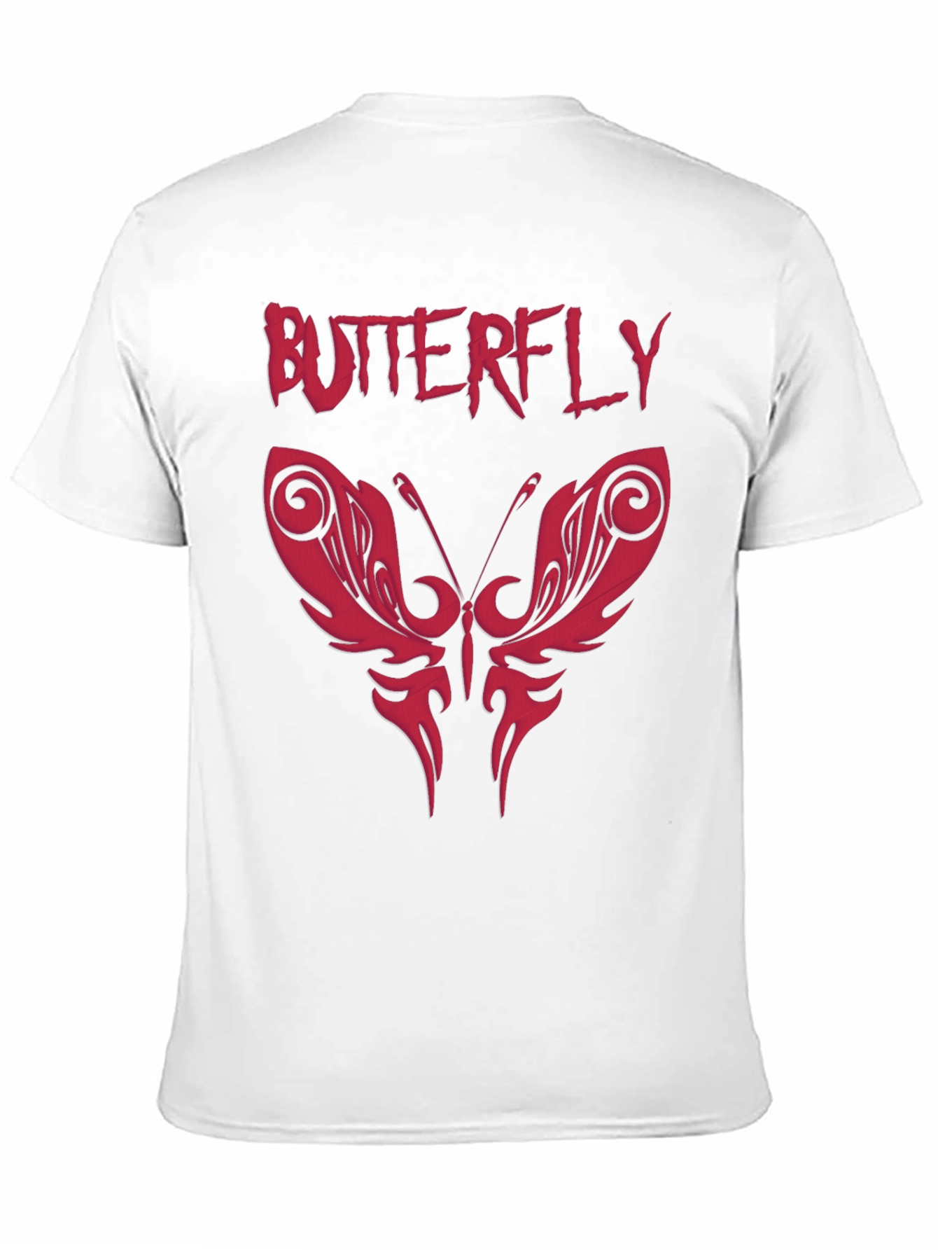 Black Butterfly Graphic Print Tee - Edgy Style view 11