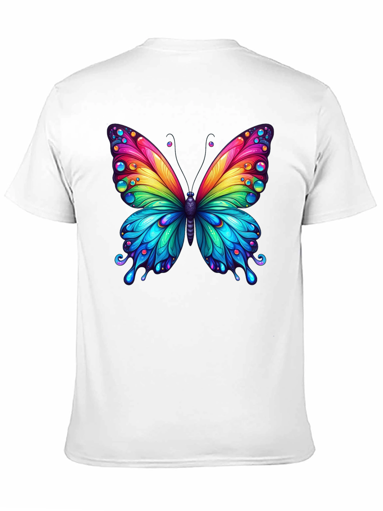 Black Rainbow Butterfly Graphic Tee view 11