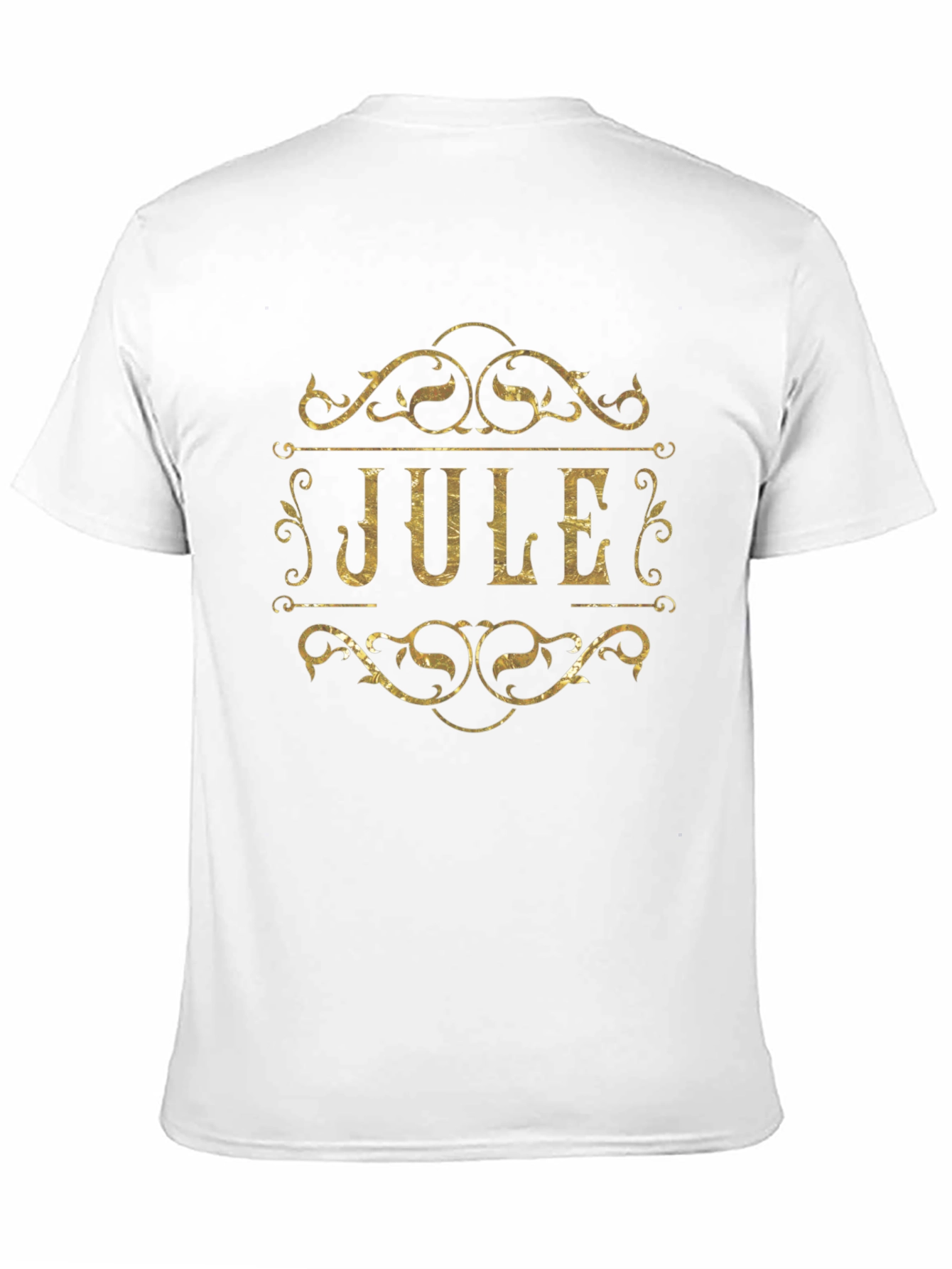 Black Jule Personalized T-Shirt - Gold Lettering view 11