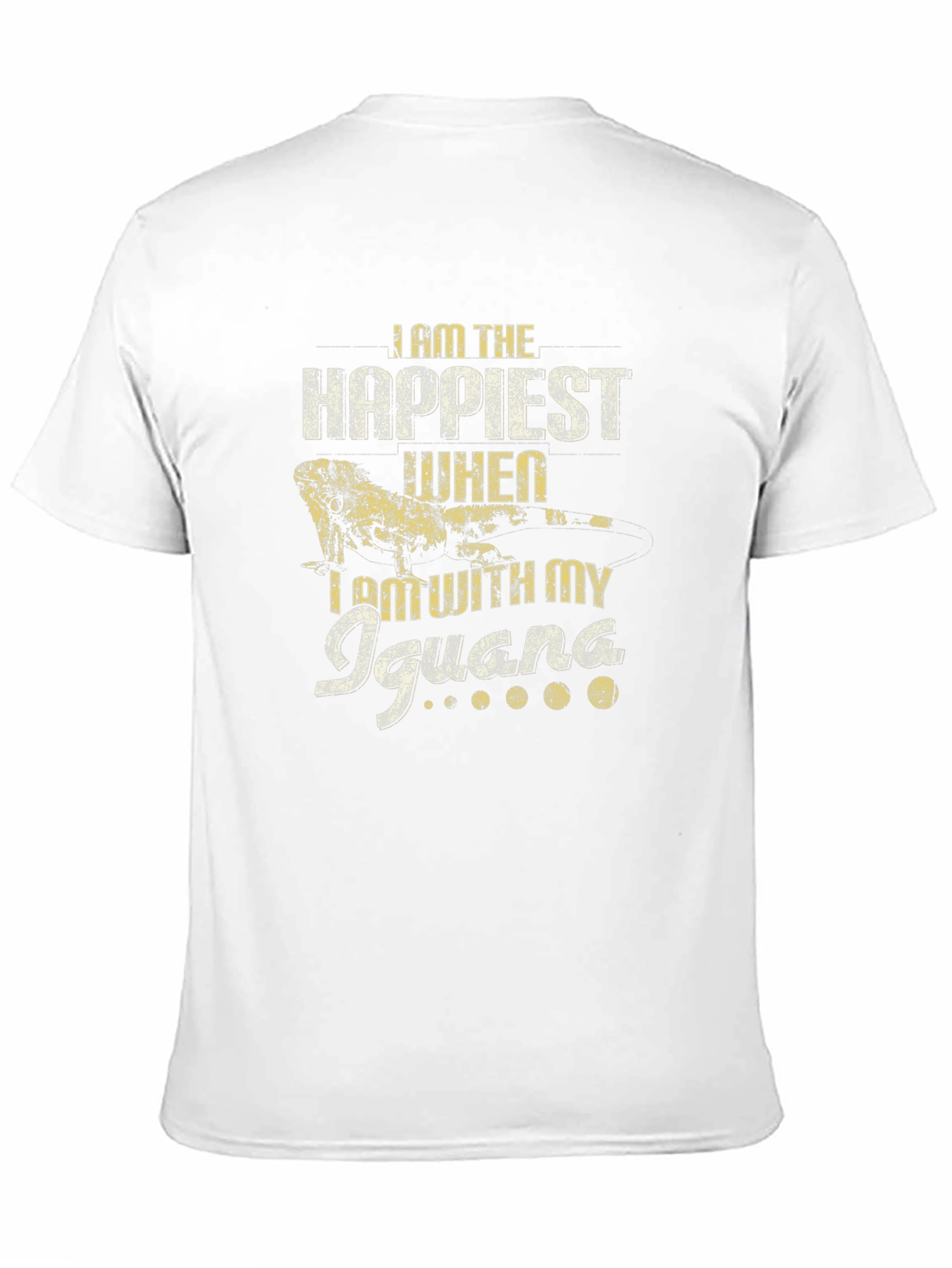 Black Iguana Lover T-Shirt - Happiest With My Iguana view 11