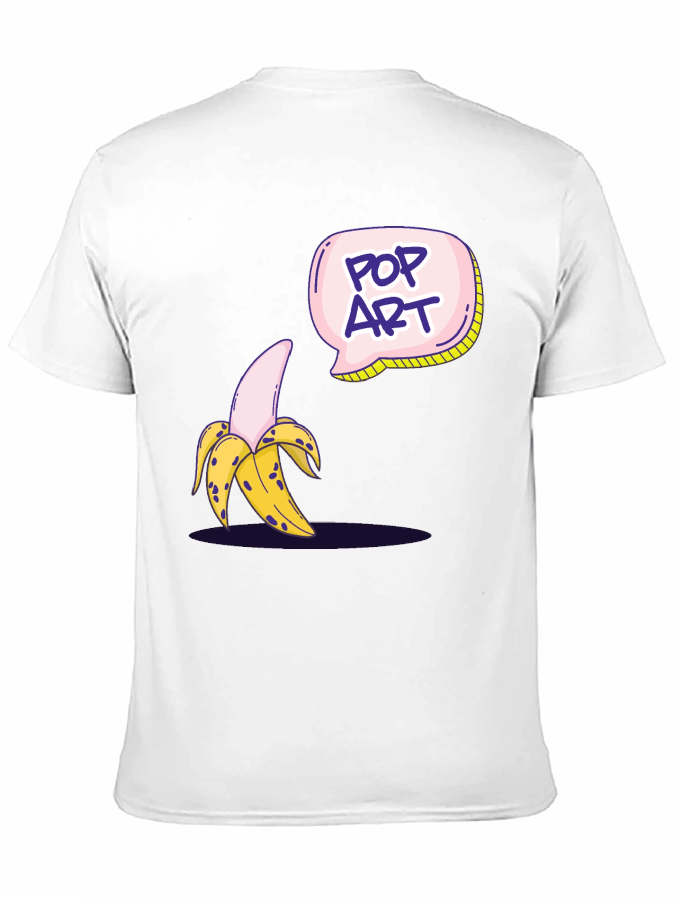 Black Pop Art Banana Graphic T-Shirt view 11