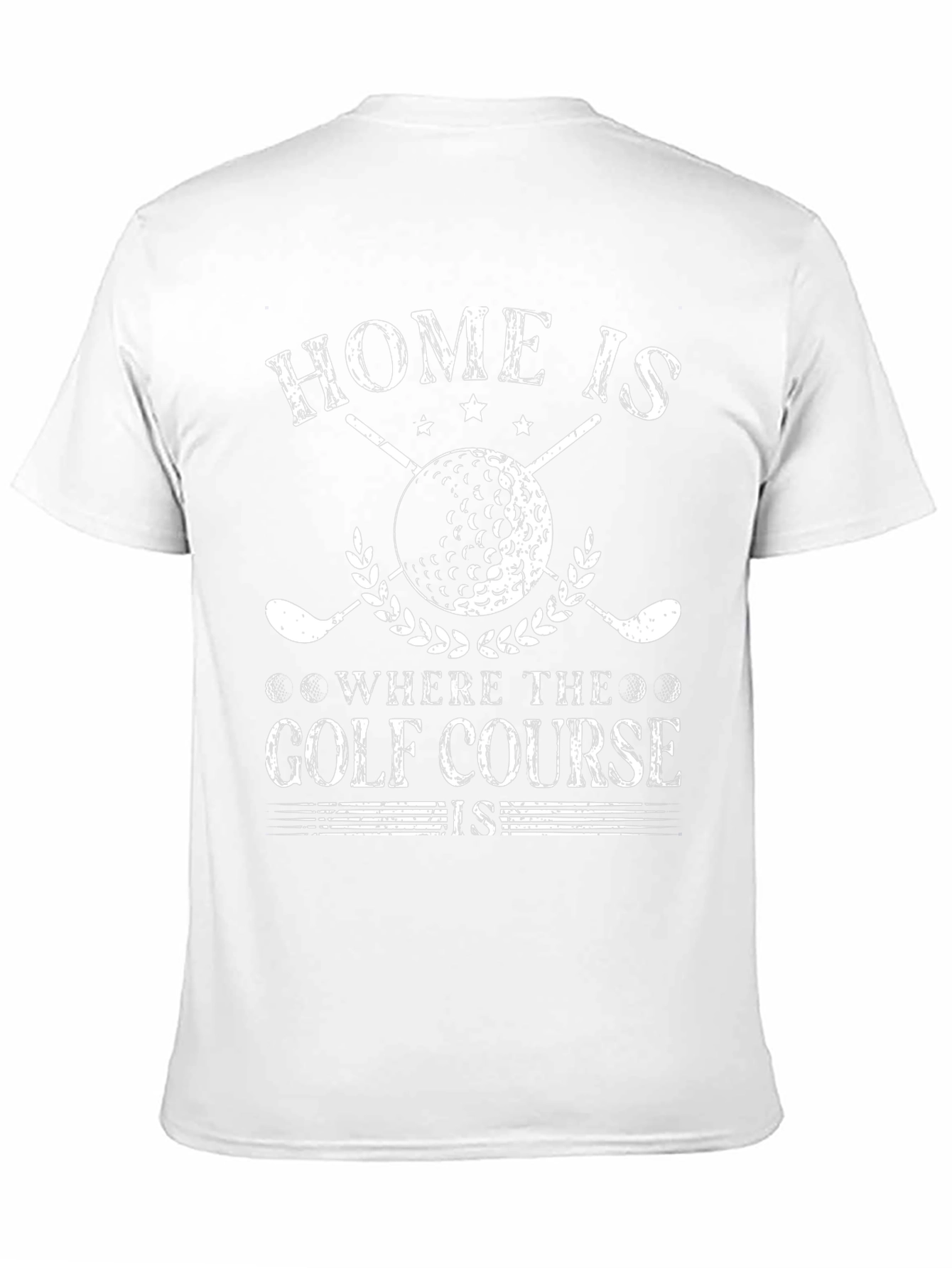 Black Golf Course Home T-Shirt view 11