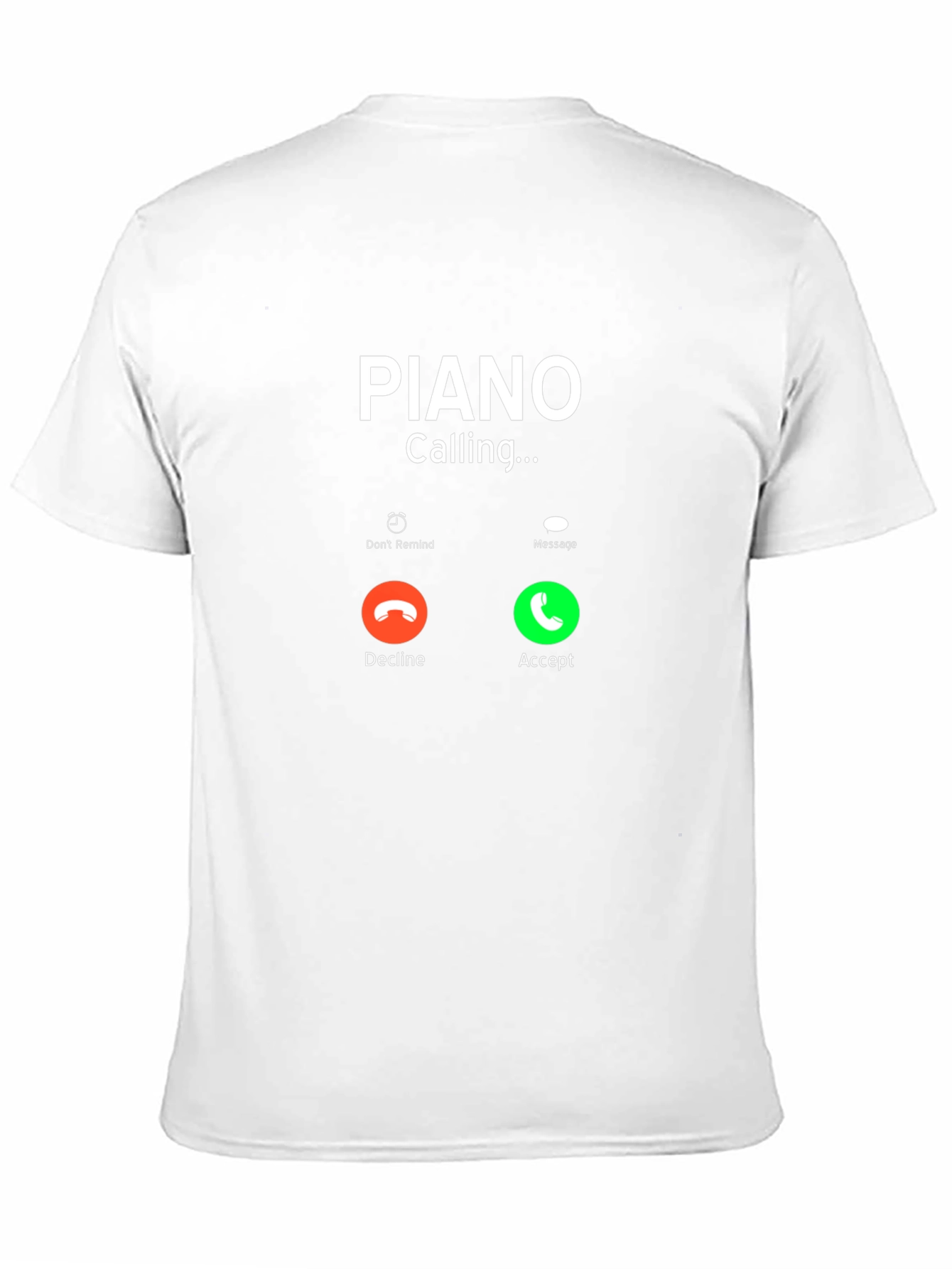 Black Piano Calling Black T-Shirt view 11