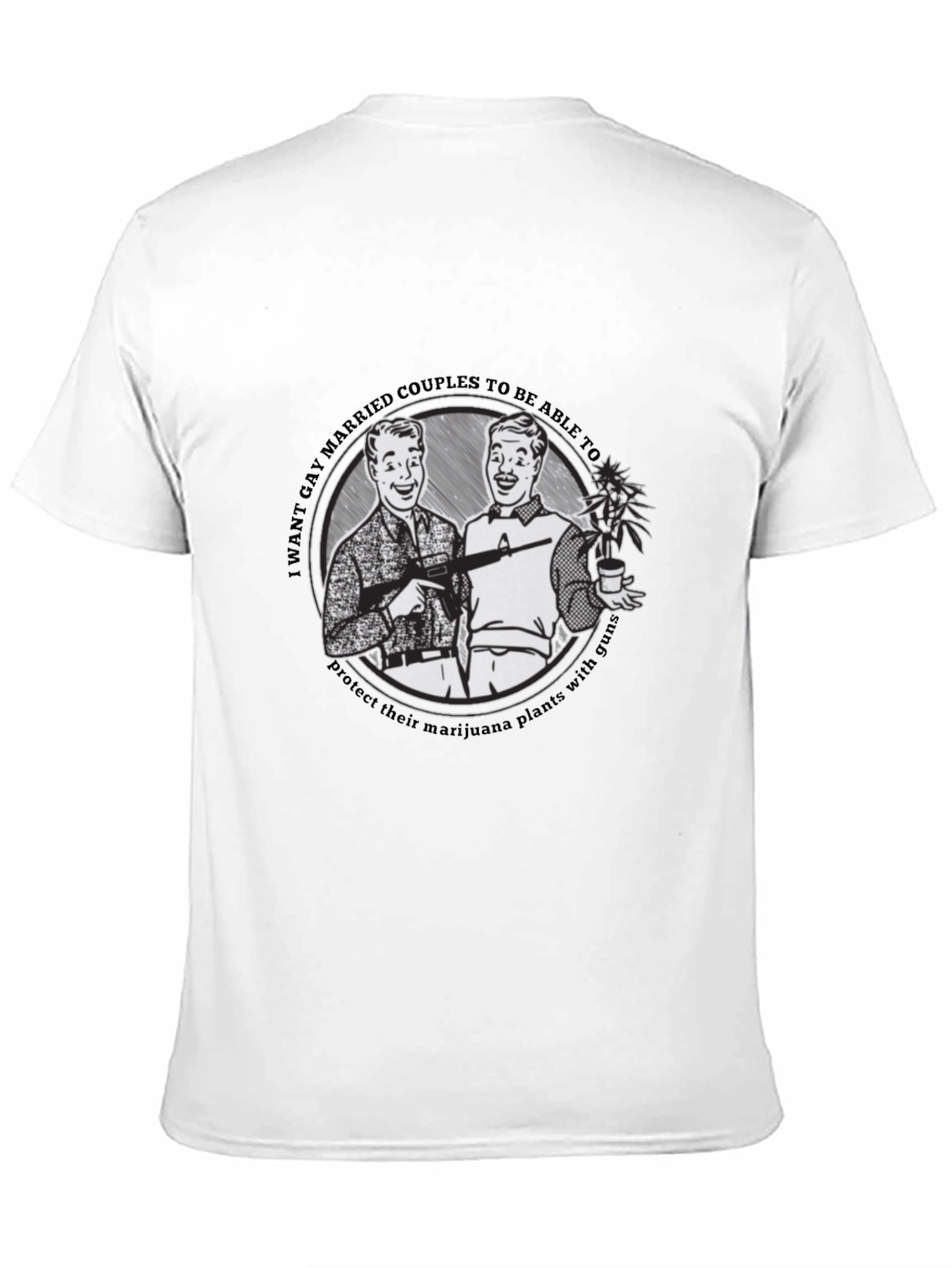 Black Gay Marriage & Marijuana T-Shirt view 11