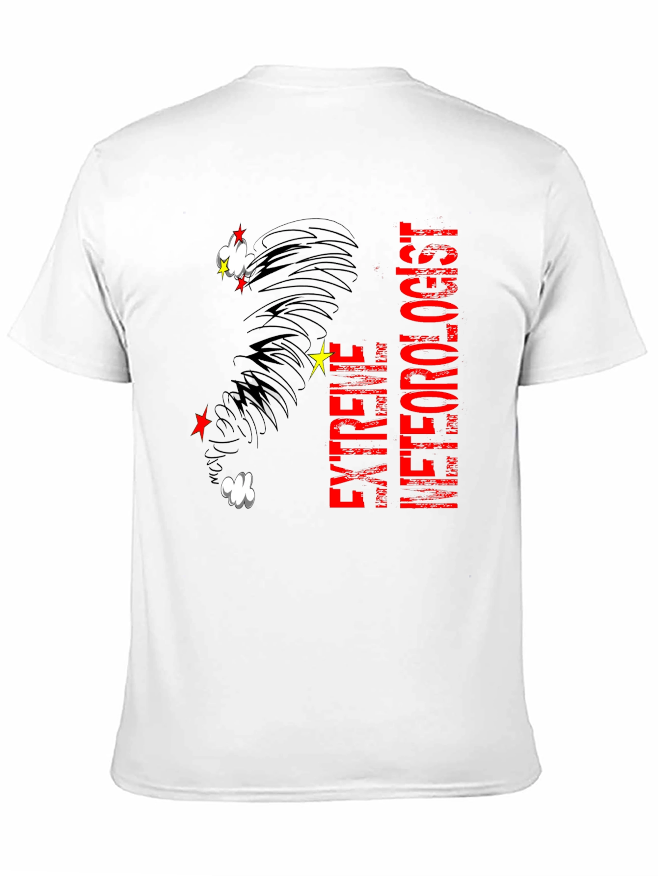 Black Extreme Meteorologist Black Graphic Tee view 11