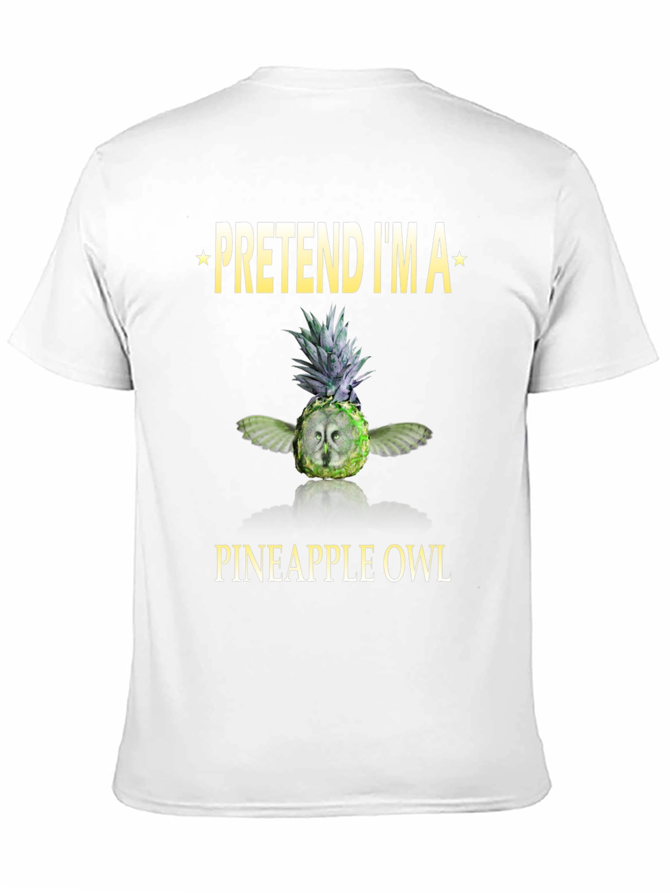 Black Pretend I'm a Pineapple Owl T-Shirt view 11