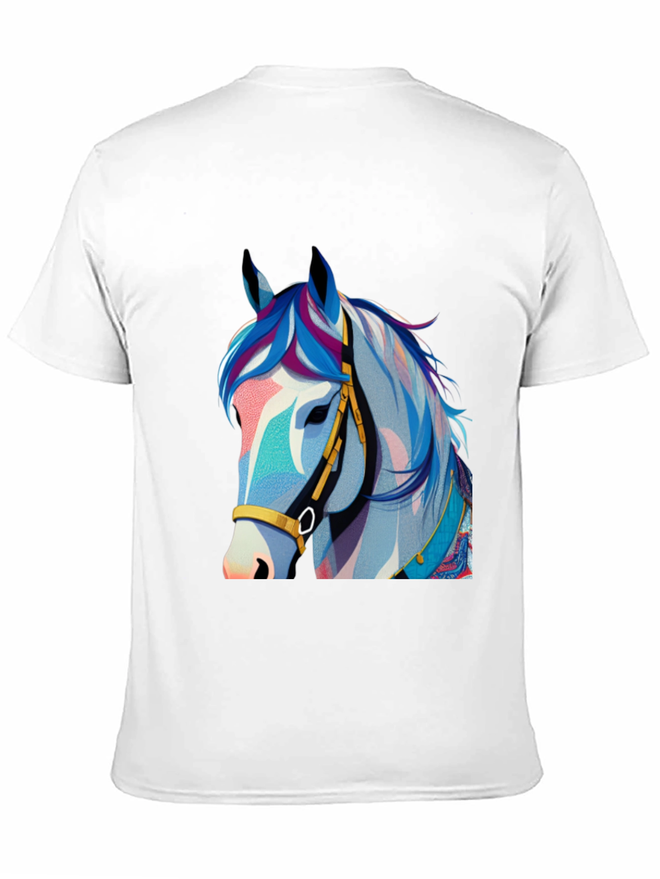 Horse Graphic Tee - Stylish Men's Black T-Shirt - 11