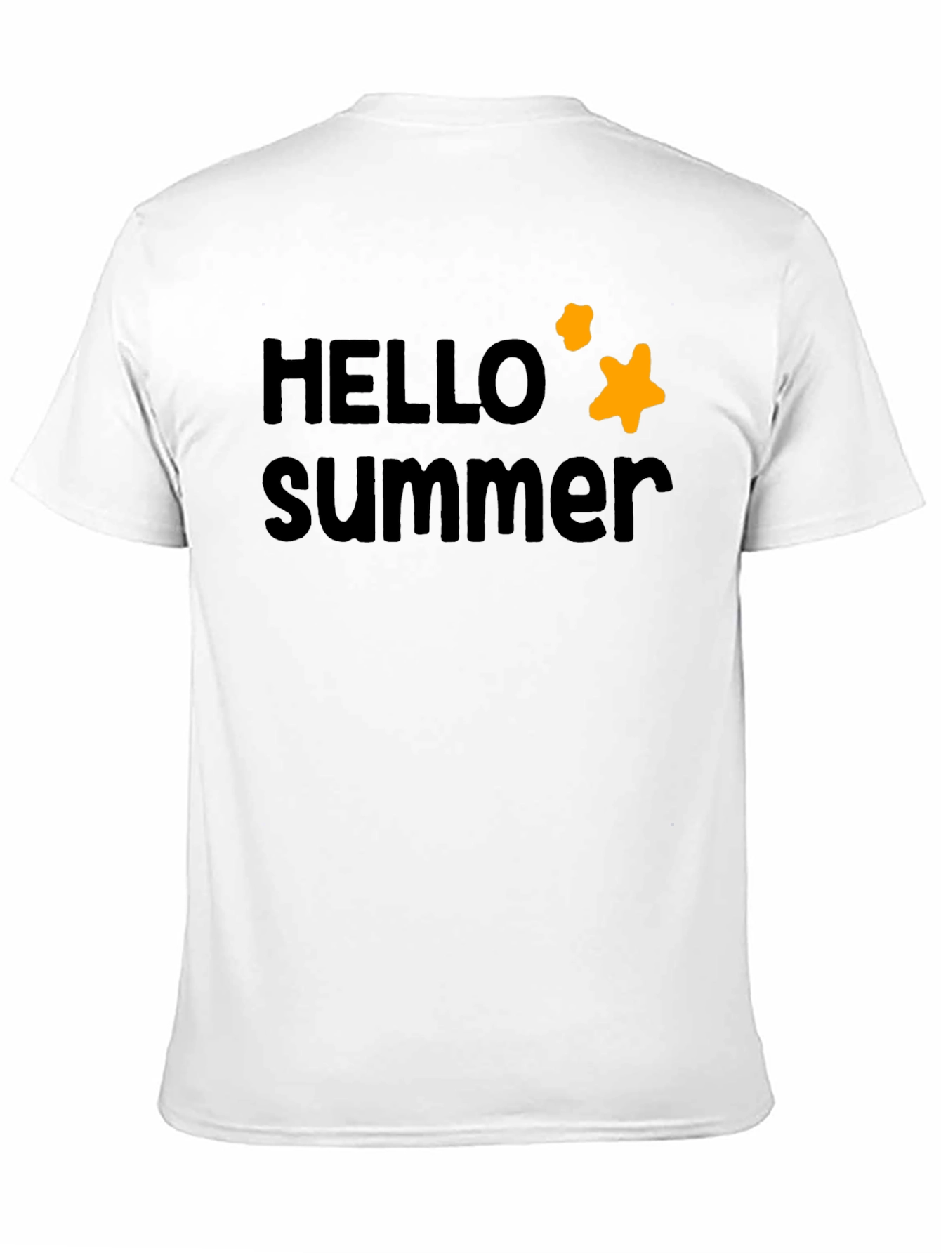 Black Hello Summer Black Cotton Tee view 11