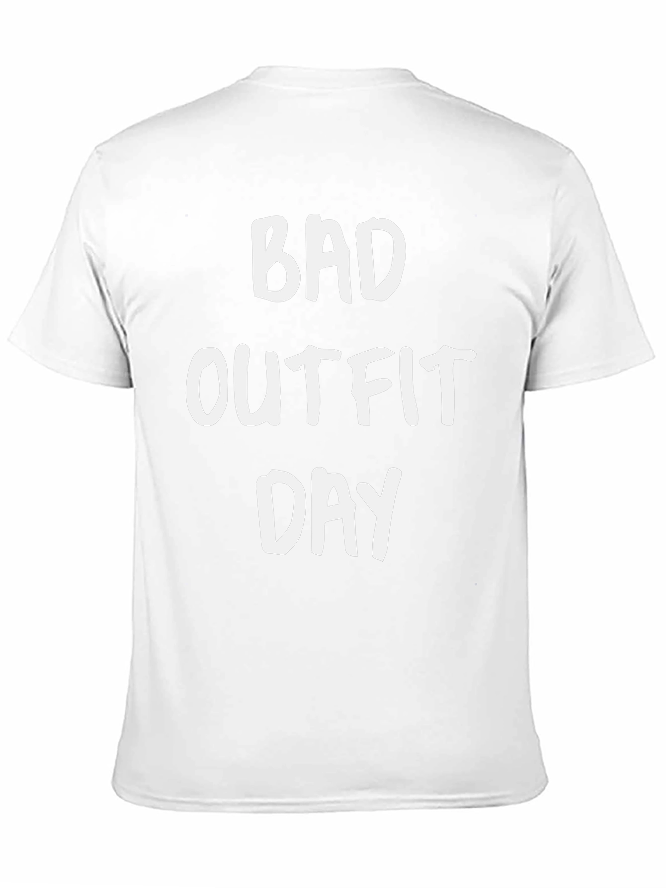 Black Bad Outfit Day Graphic Tee - Funny Slogan Shirt view 11