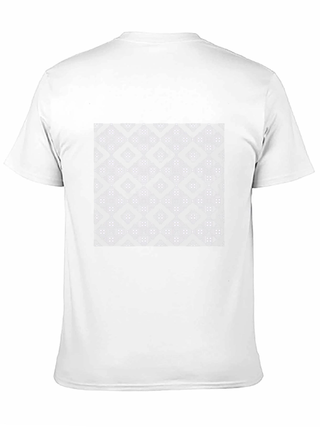 Black Geometric Black T-Shirt - Modern Pattern view 11