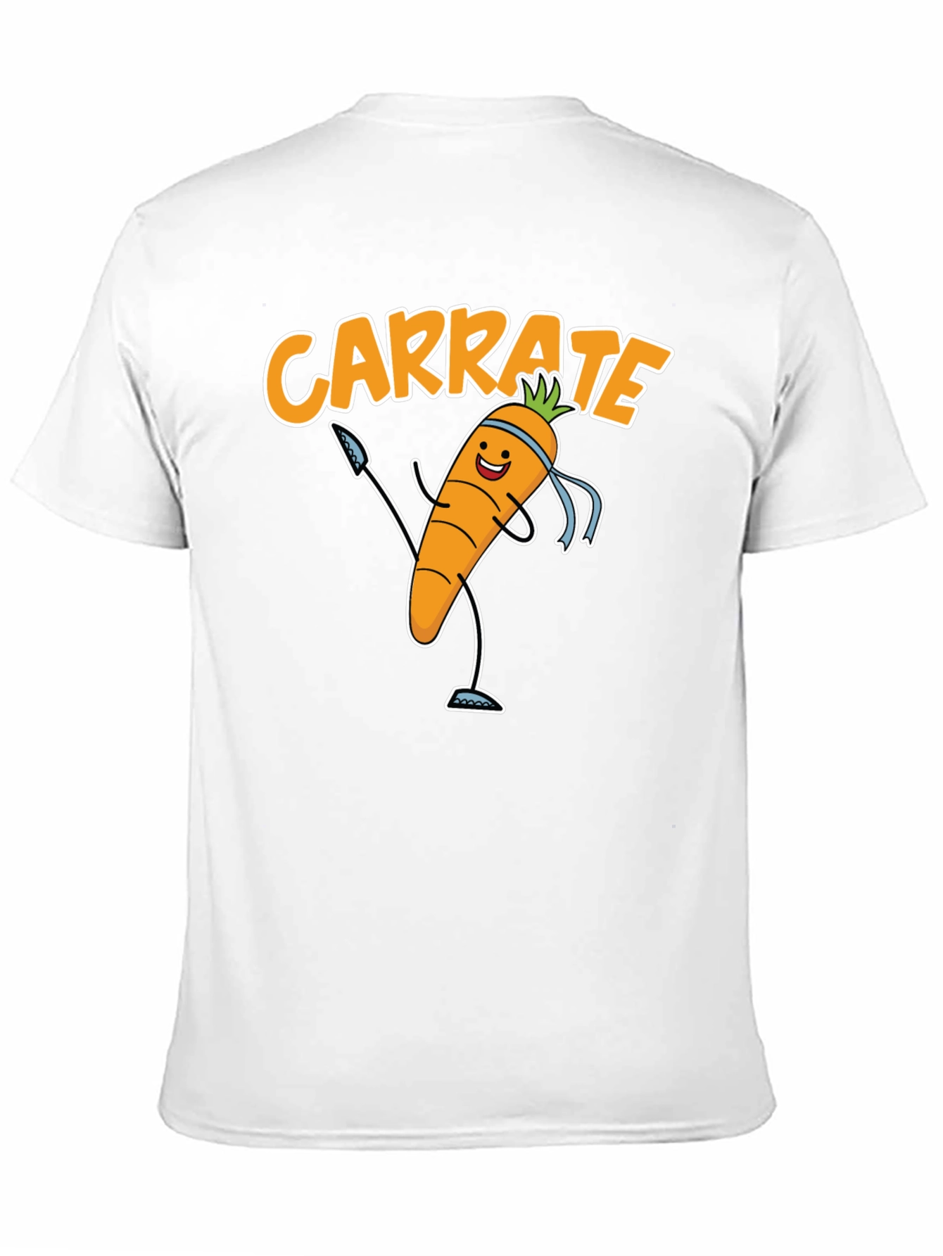 Black Carrate T-Shirt - Funny Carrot Karate Tee view 11