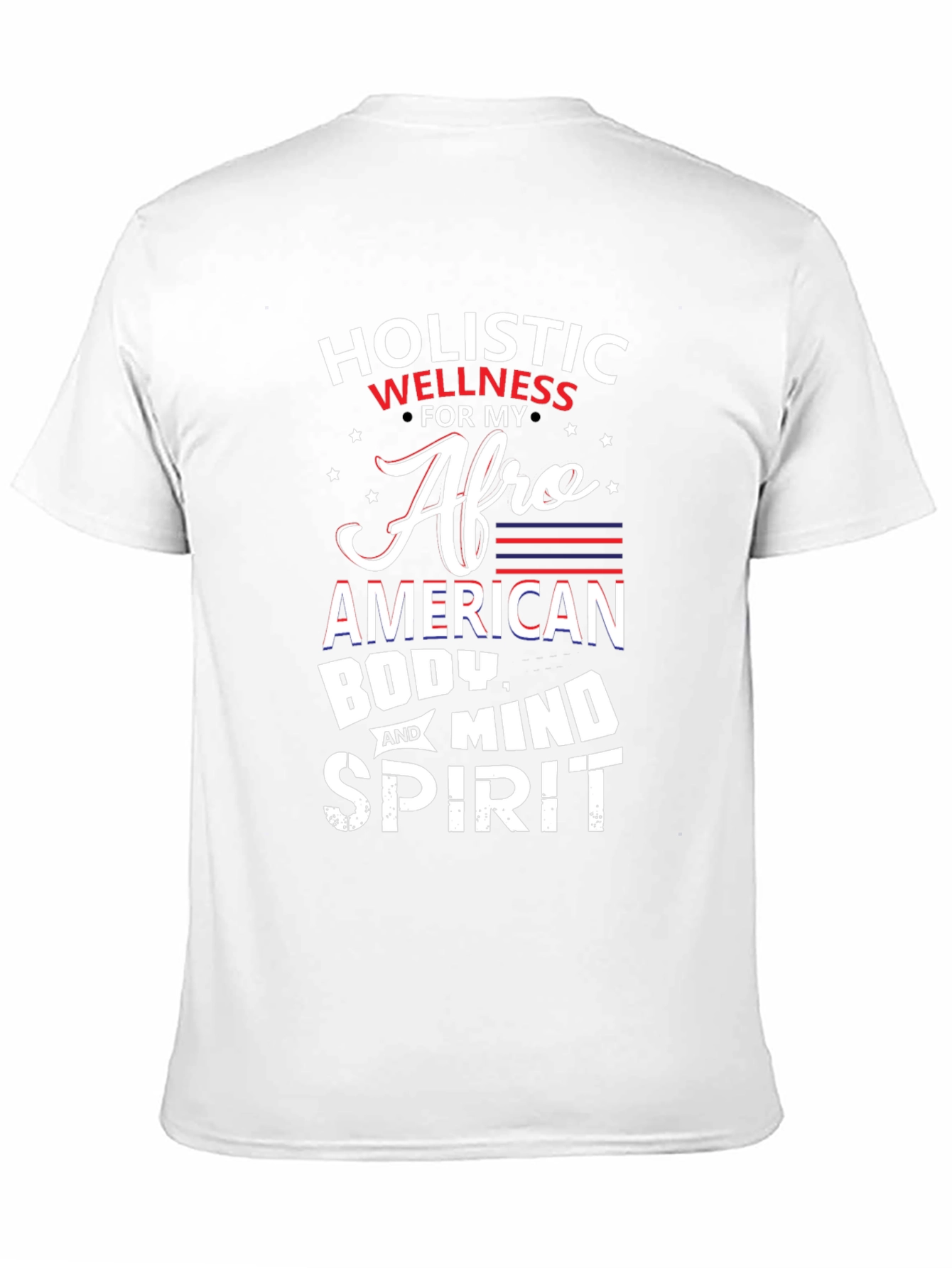 Black Holistic Wellness Afro American T-Shirt view 11