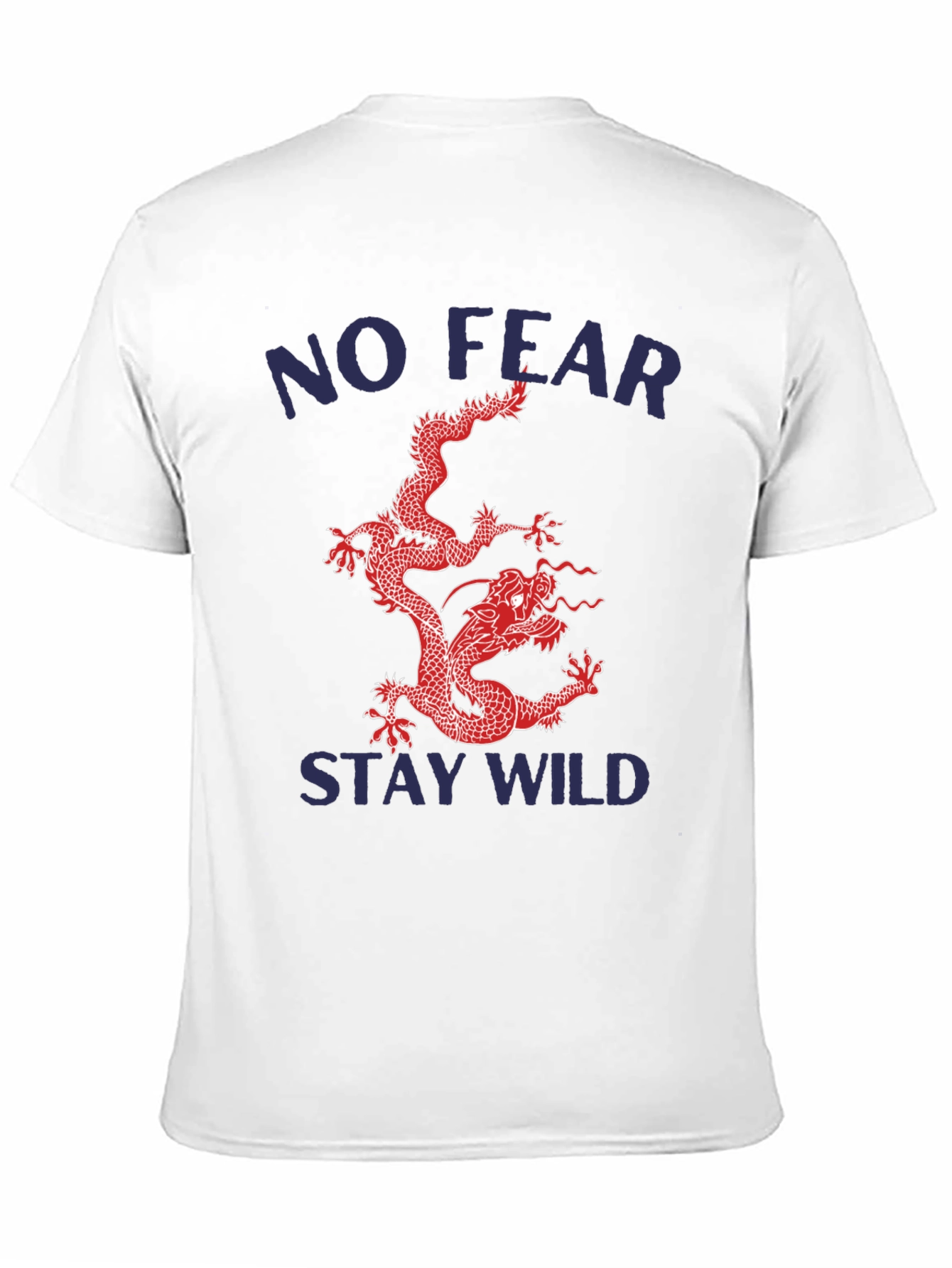 Black No Fear Stay Wild Dragon Graphic Tee view 11