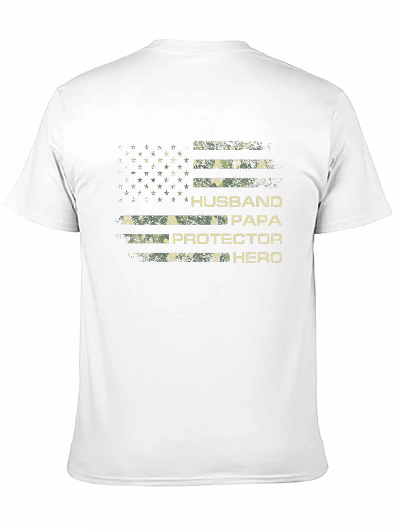 Black Husband, Papa, Protector, Hero T-Shirt view 11