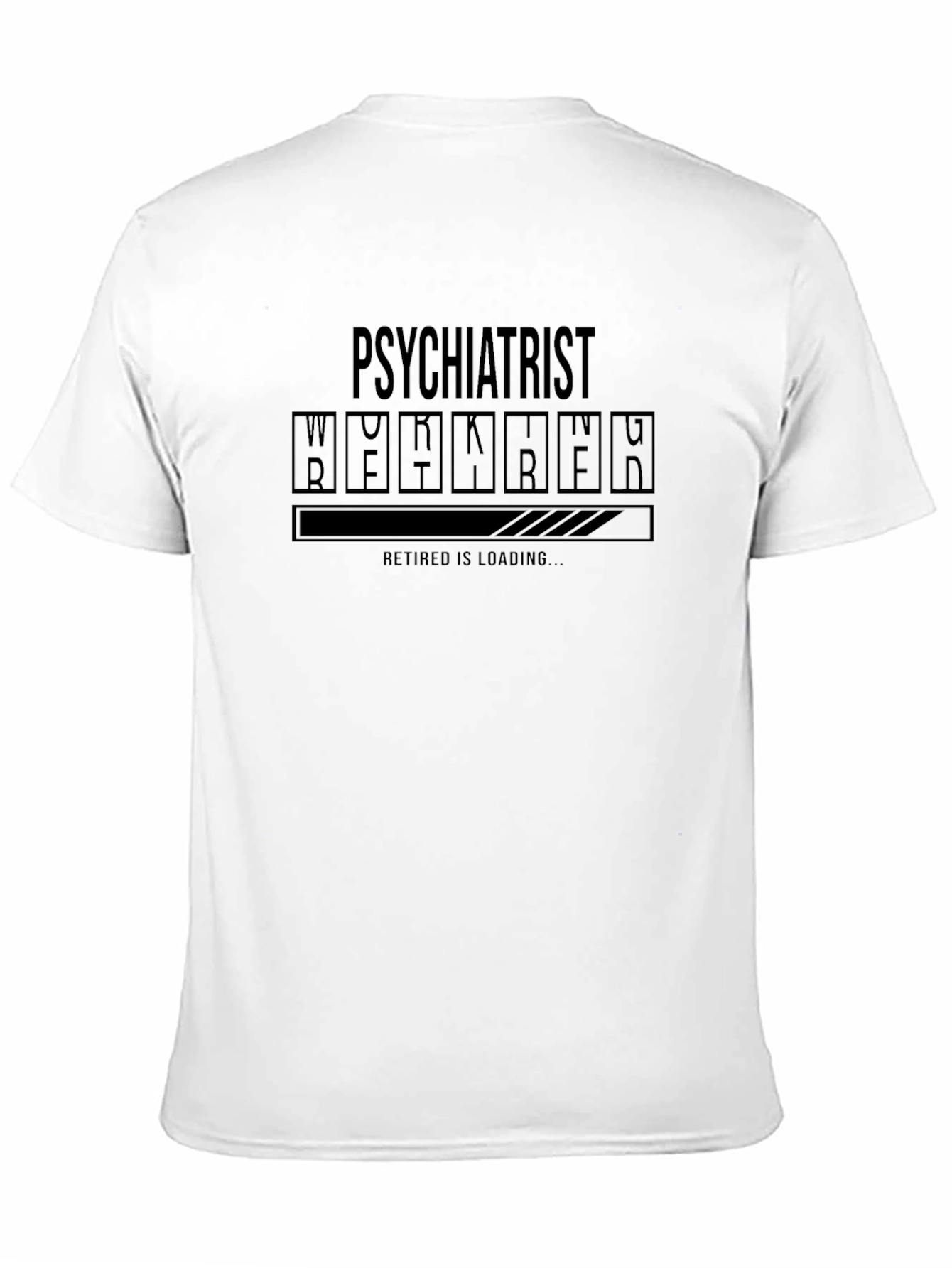 Black Psychiatrist Retirement Loading T-Shirt view 11