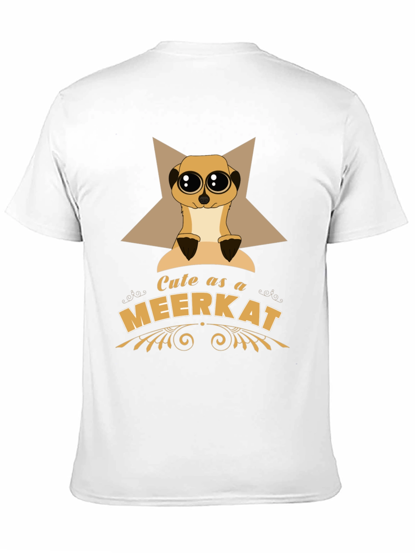 Black Cute as a Meerkat T-Shirt view 11