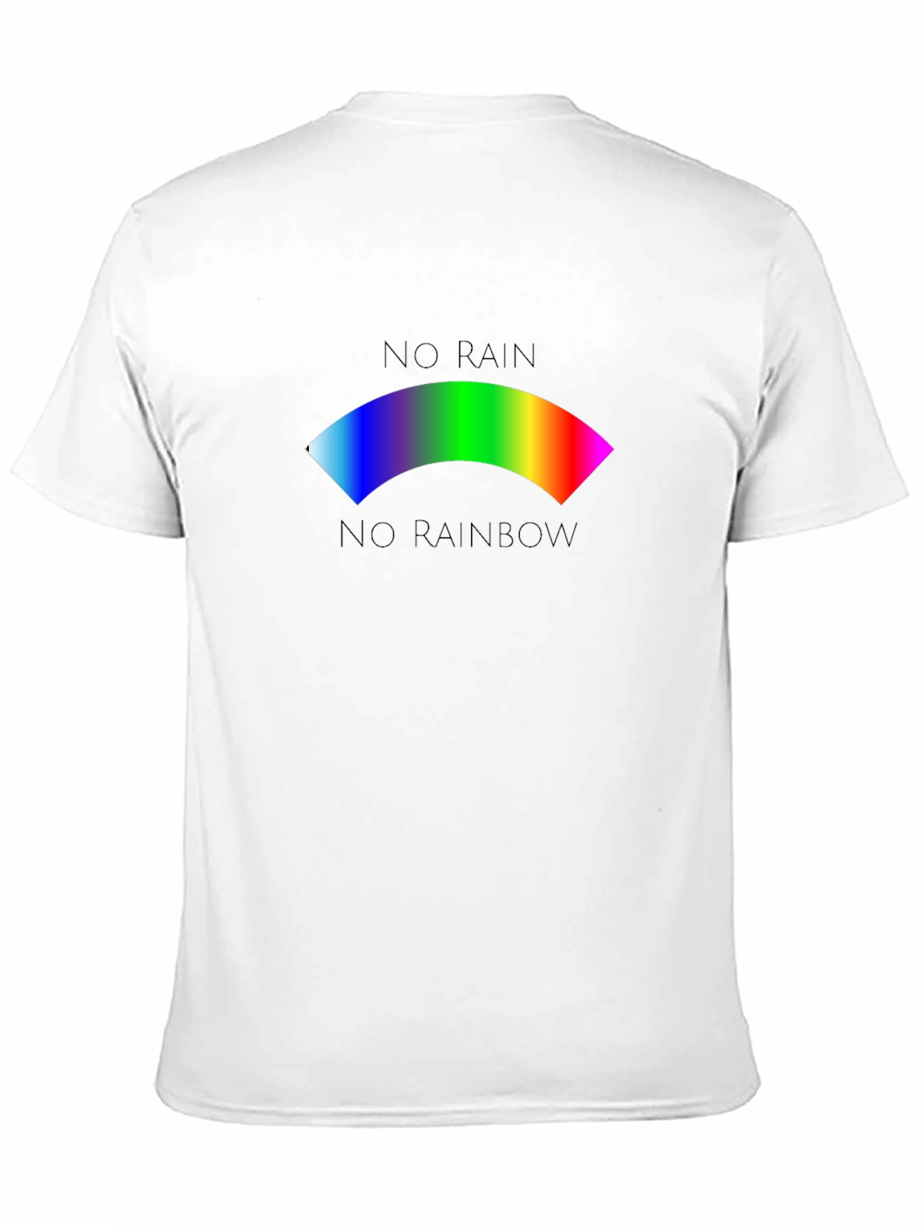 Black No Rain No Rainbow Graphic T-Shirt view 11