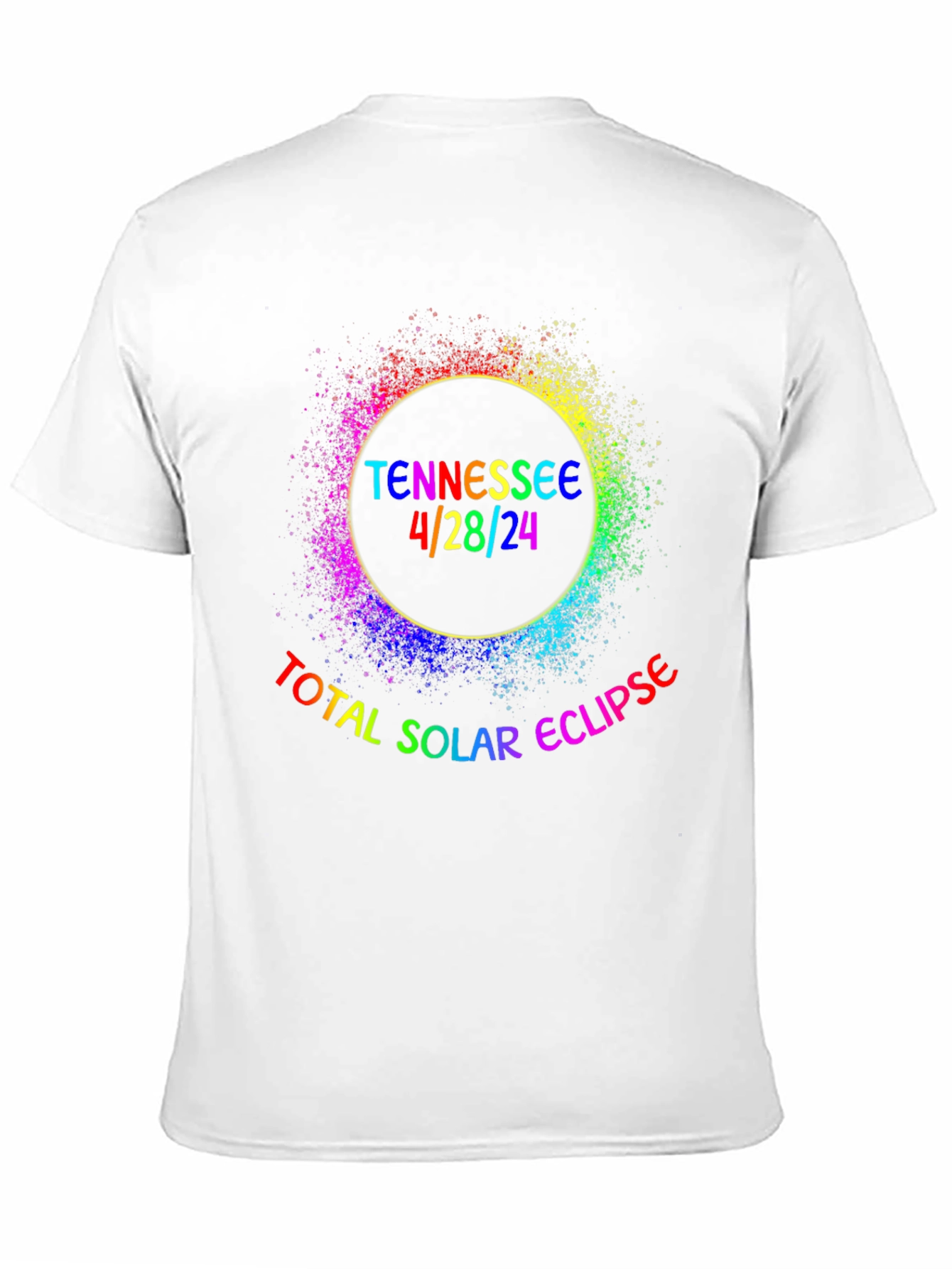 Black Tennessee Total Solar Eclipse 4/28/24 T-Shirt view 11