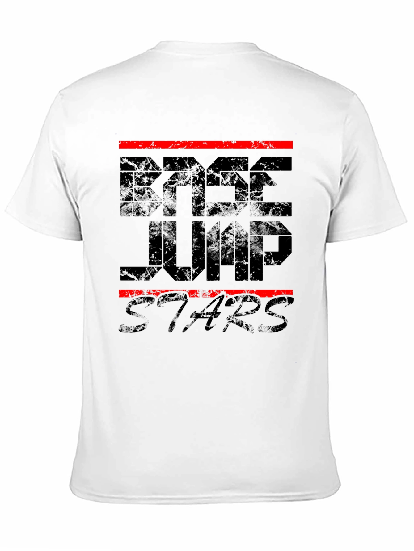 Black BASE Jump Stars Black Graphic Tee view 11