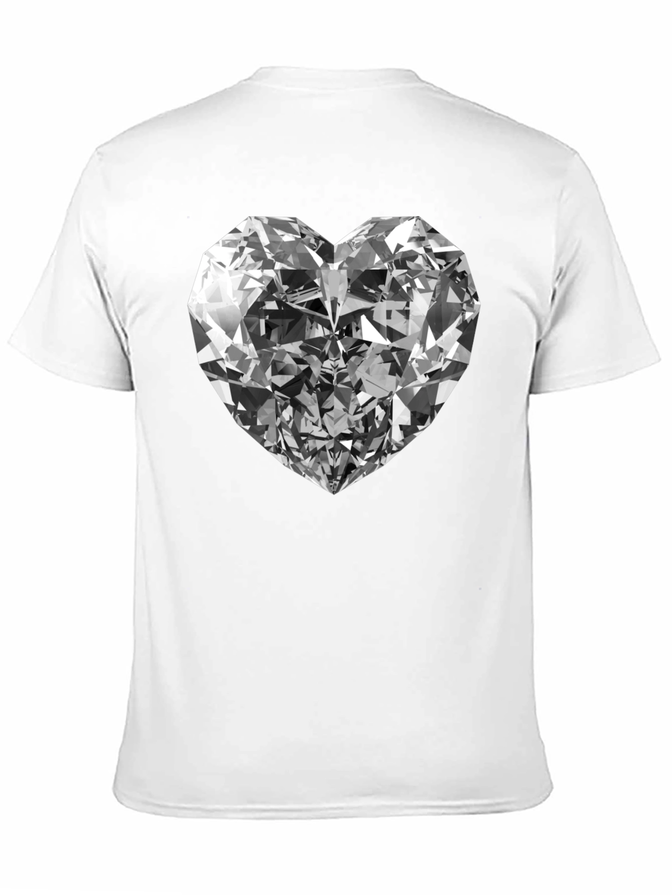 Black Diamond Heart Graphic Tee - Black view 11