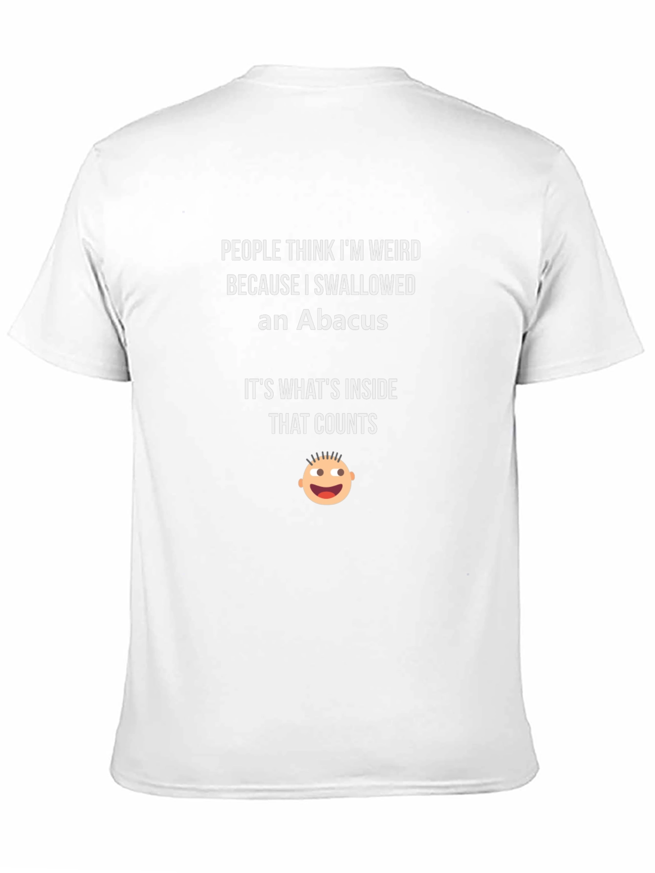 Black Funny Abacus T-Shirt: It's What's Inside That Counts! view 11