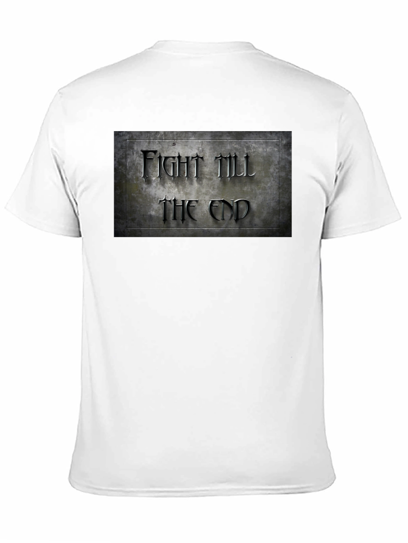 Black Fight Till The End Graphic T-Shirt view 11