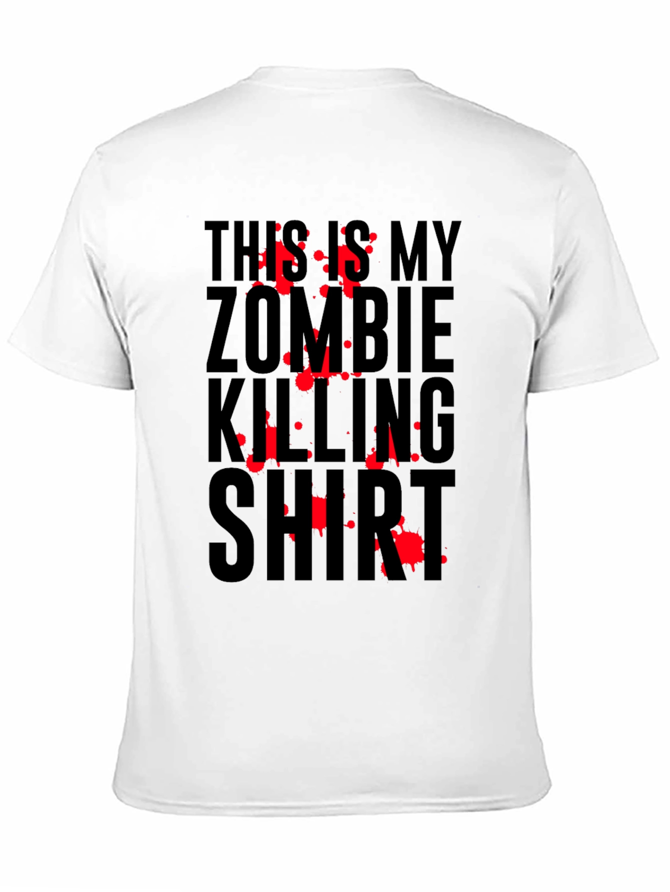 Black Zombie Killing Shirt - Horror Graphic Tee view 11