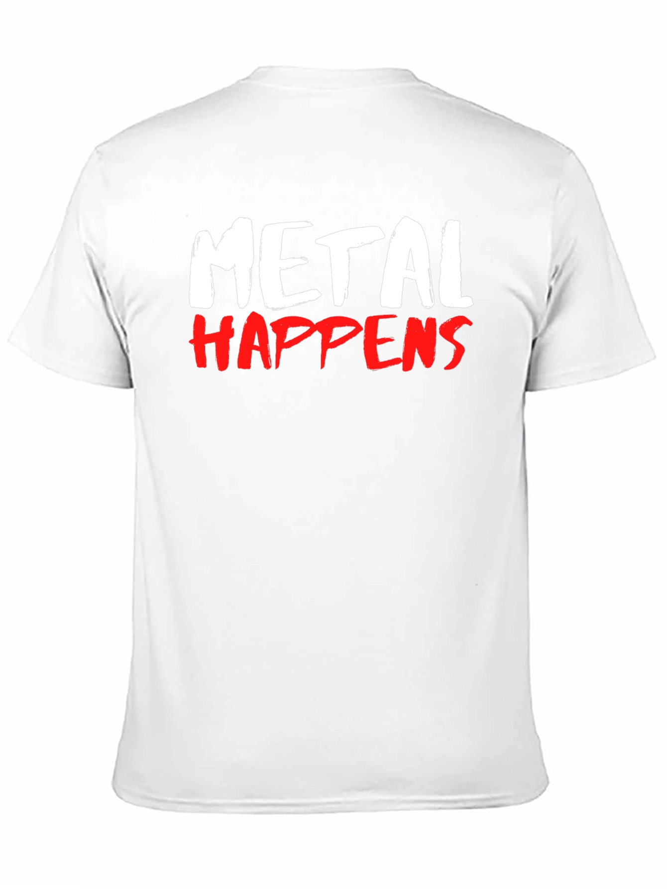 Black Metal Happens Graphic Print T-Shirt - Black view 11