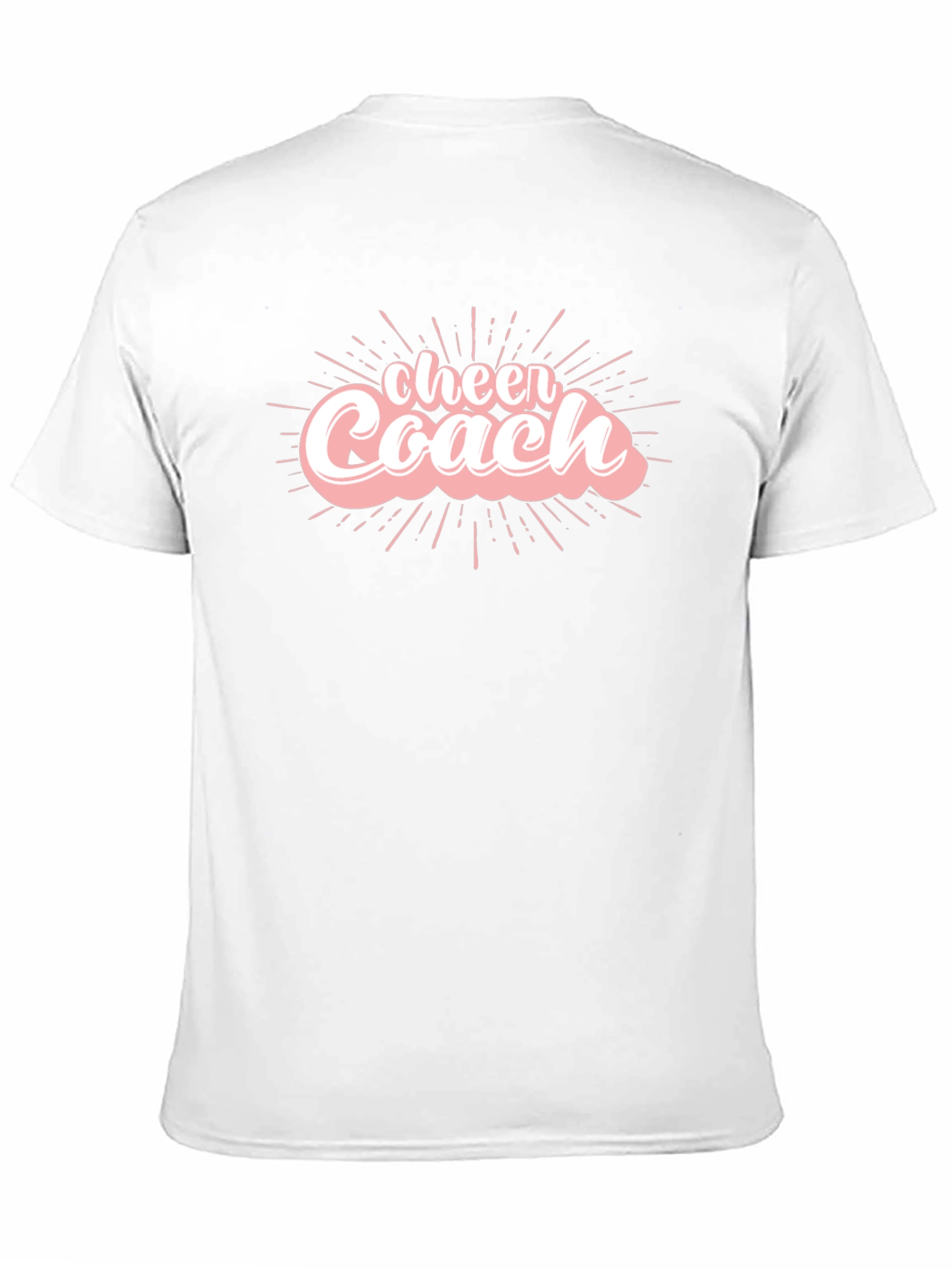 Black Cheer Coach Graphic T-Shirt - Soft Cotton Tee view 11