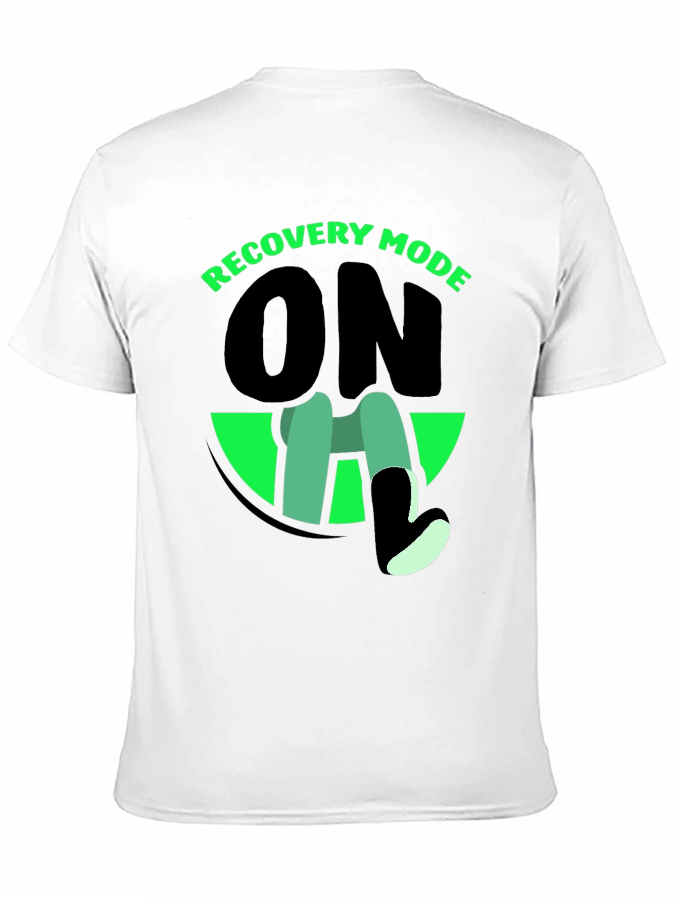 Black Recovery Mode On Graphic T-Shirt view 11