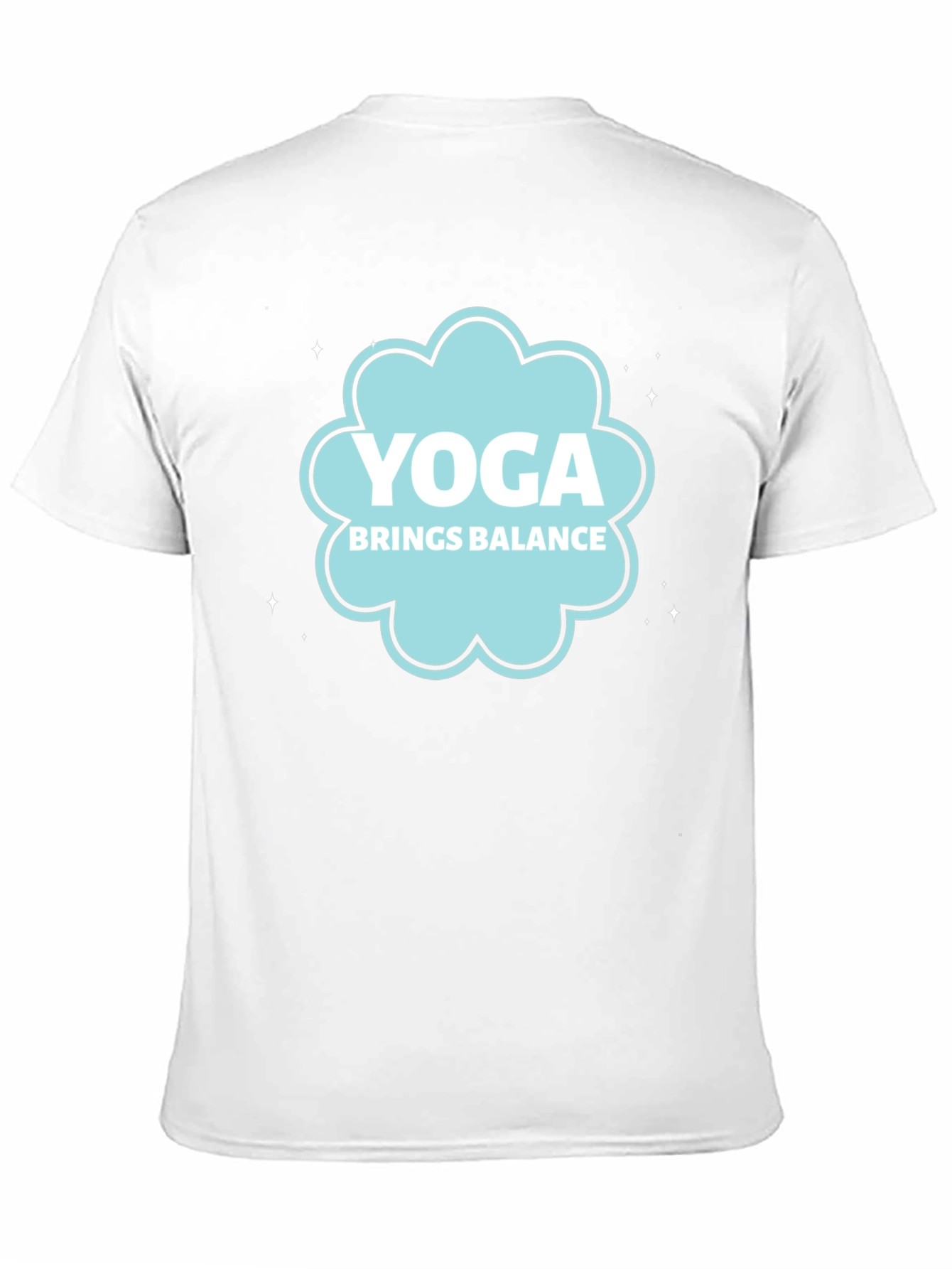 Black Yoga Brings Balance Black Graphic Tee view 11