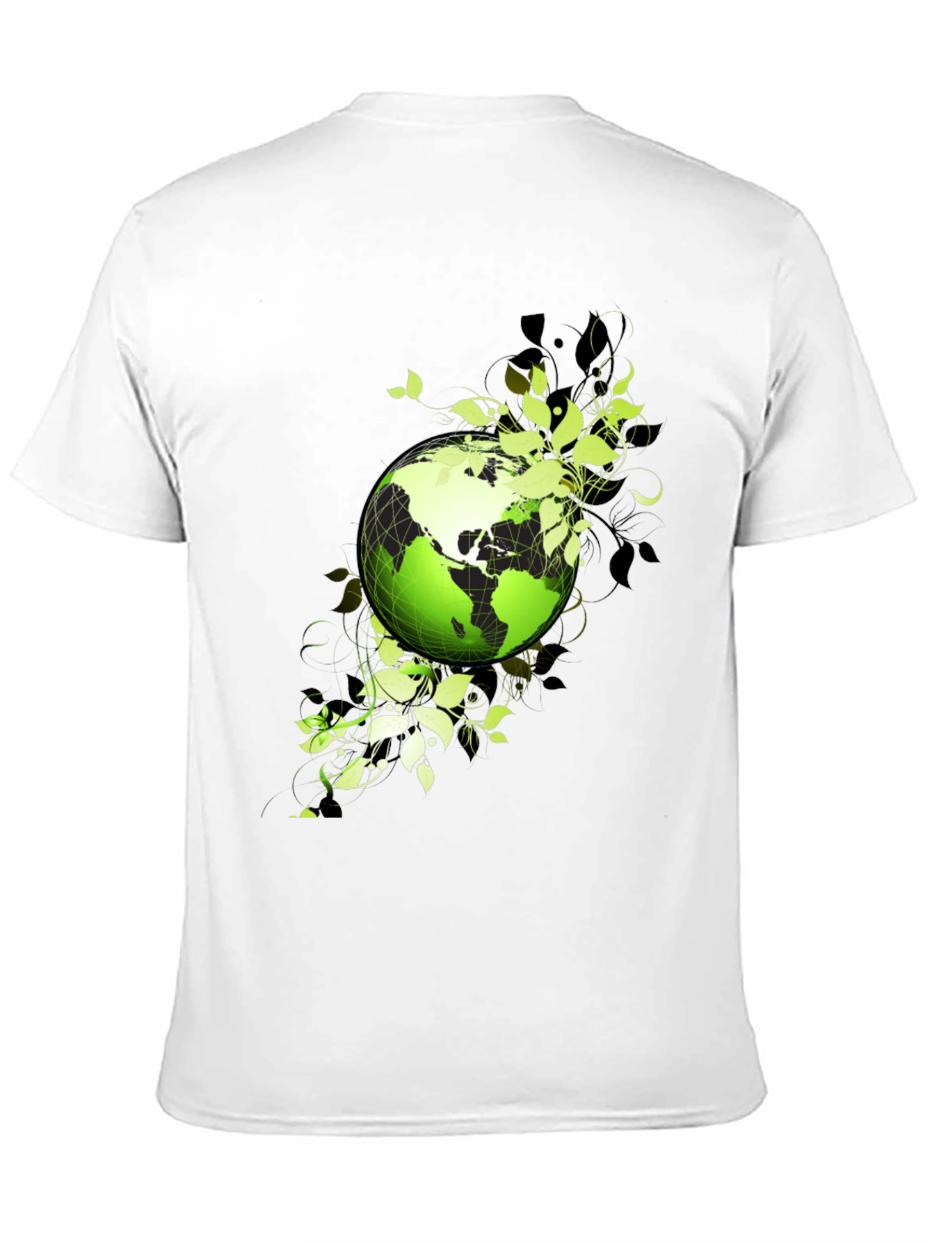 Black Eco Earth Graphic T-Shirt - Black view 11