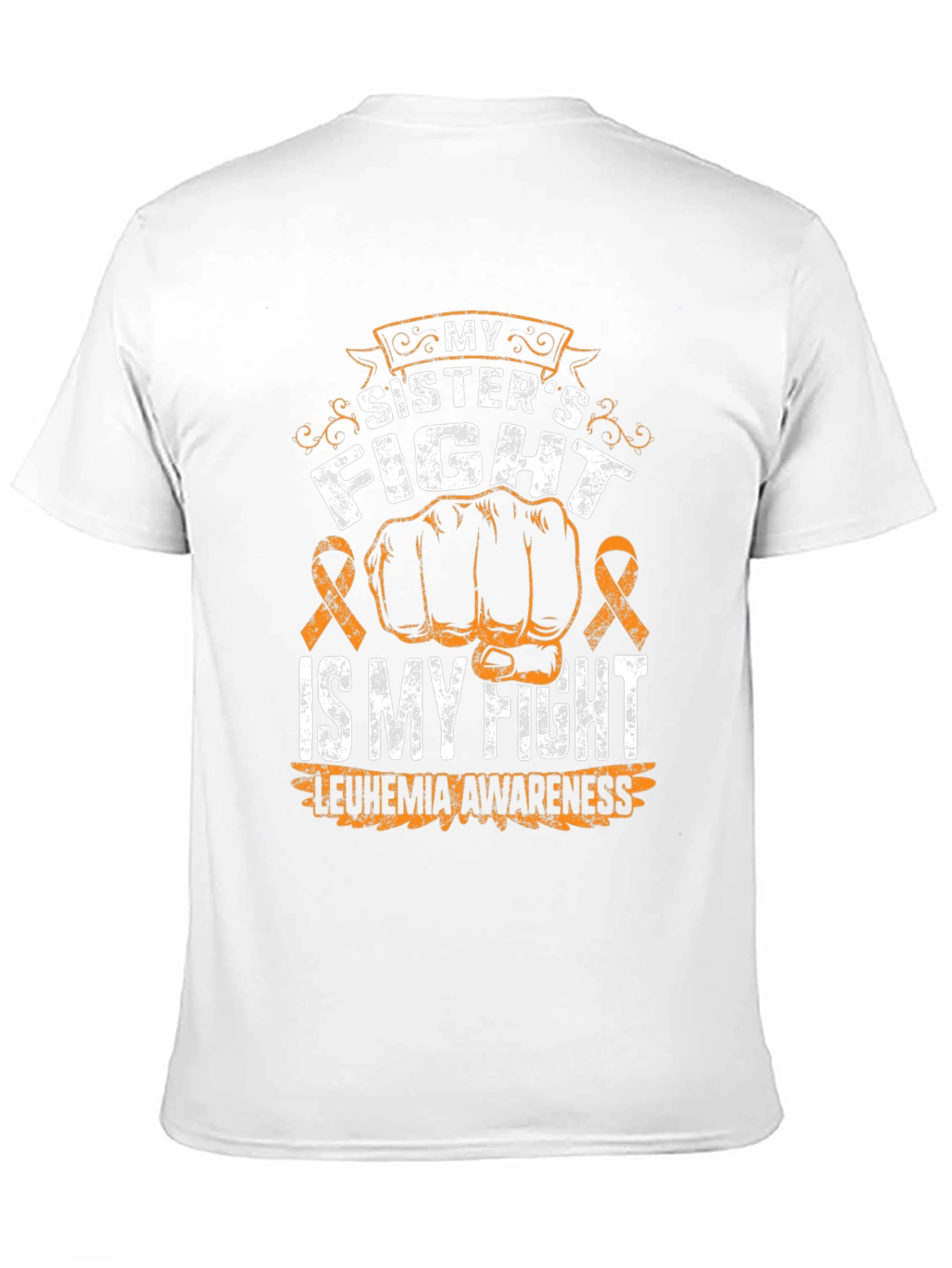 Black Leukemia Awareness T-Shirt: My Sister's Fight view 11