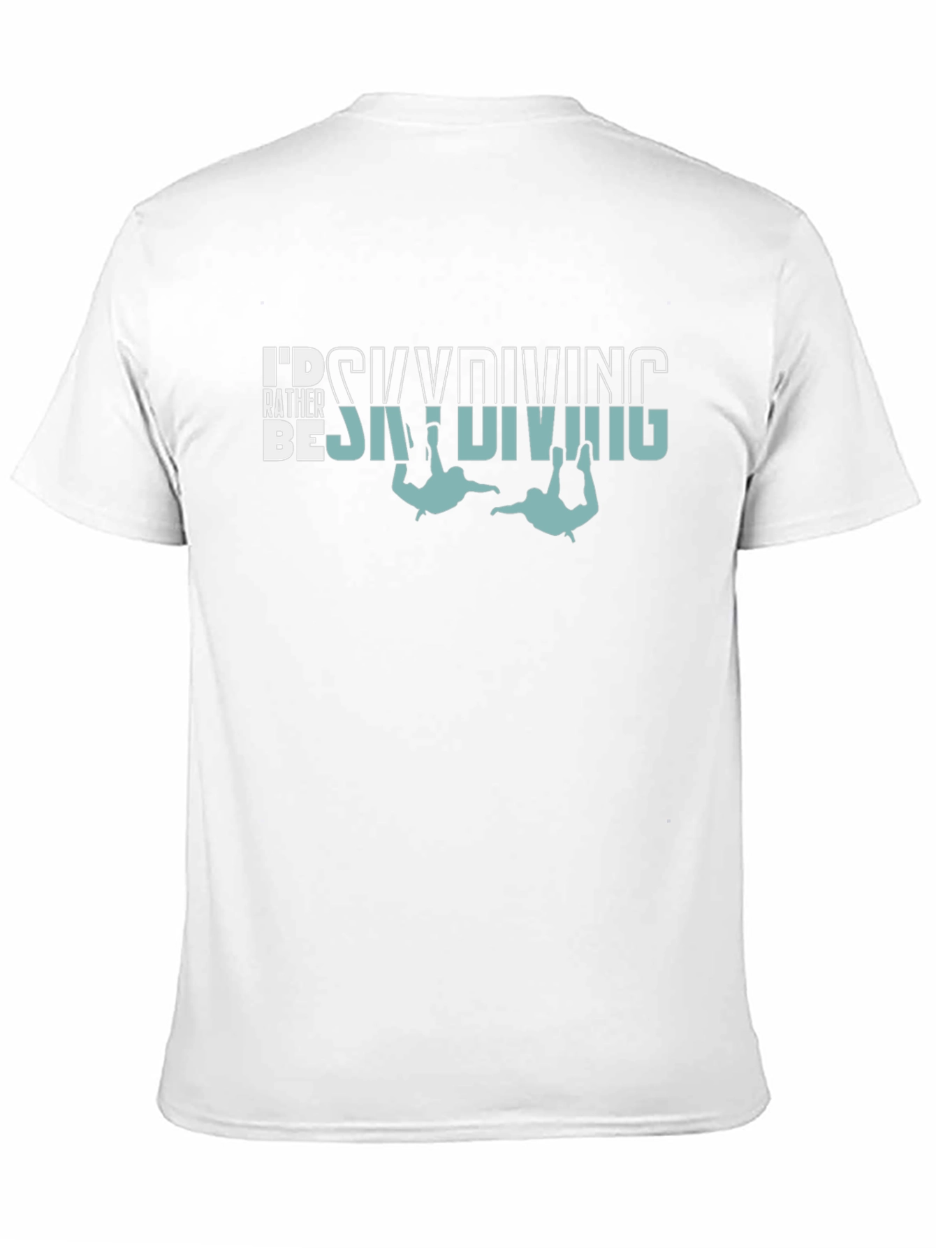 Black Skydiving Graphic Tee - Black Cotton T-Shirt view 11