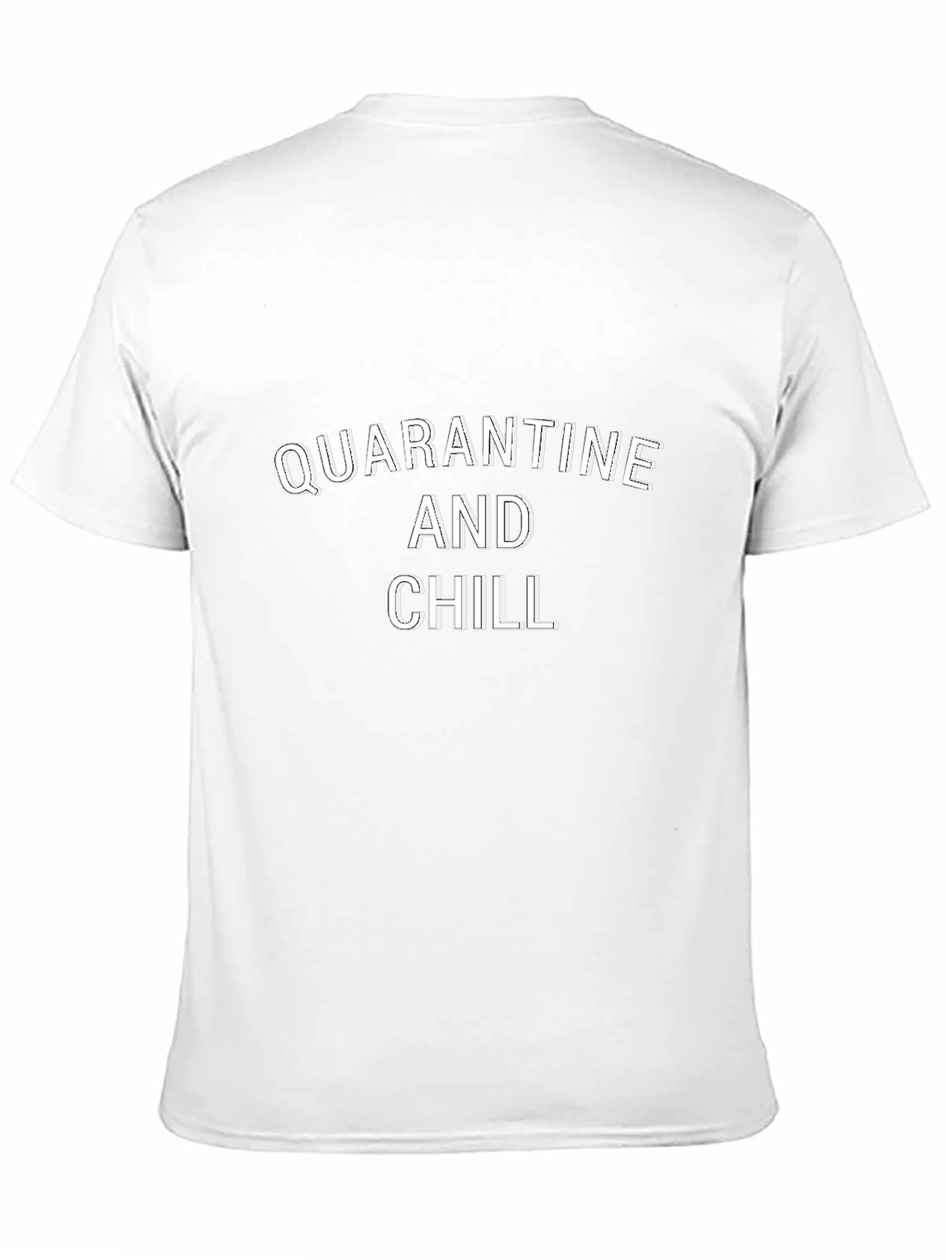 Black Quarantine and Chill Graphic Tee - Black Cotton Blend view 11
