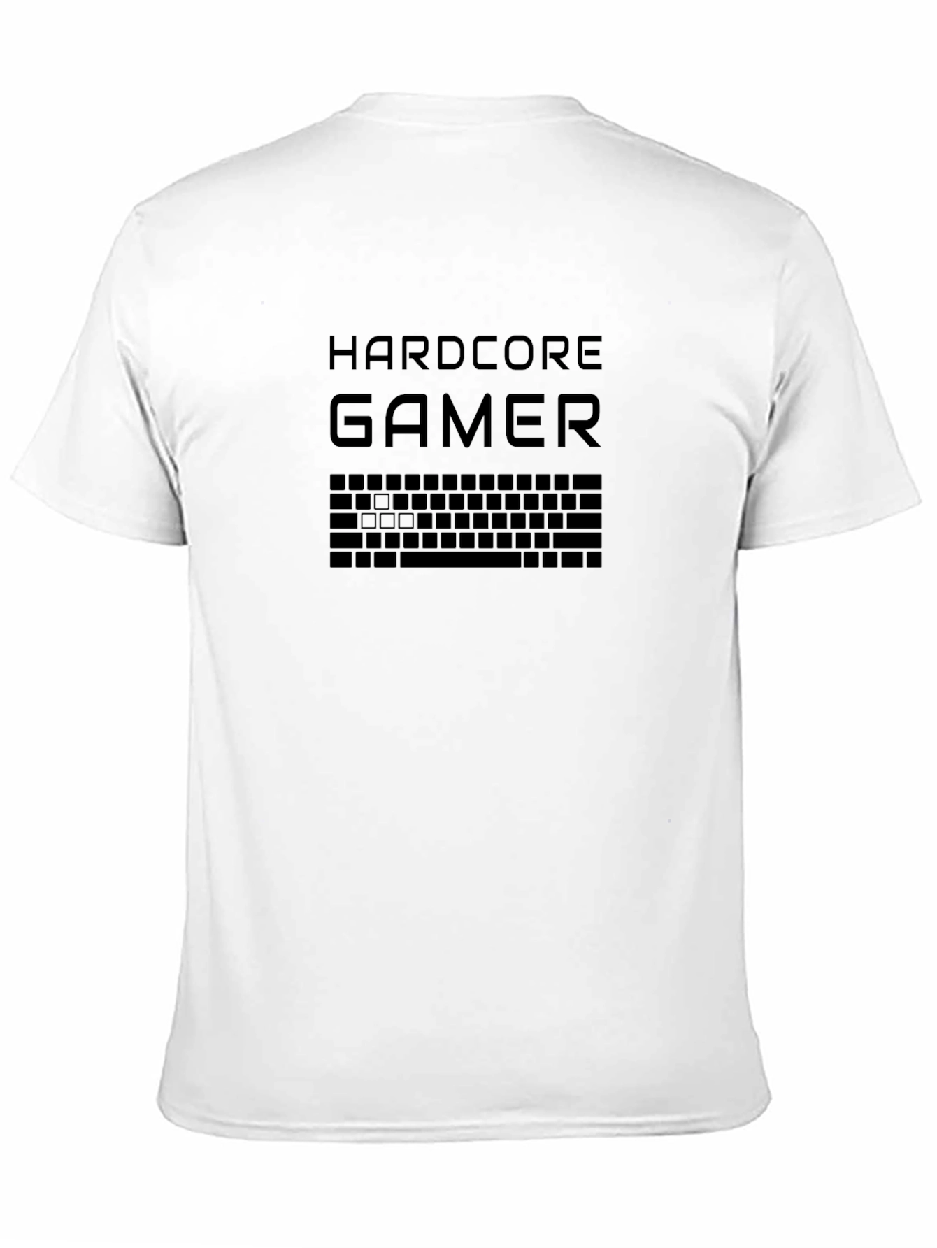 Black Hardcore Gamer Black T-Shirt view 11
