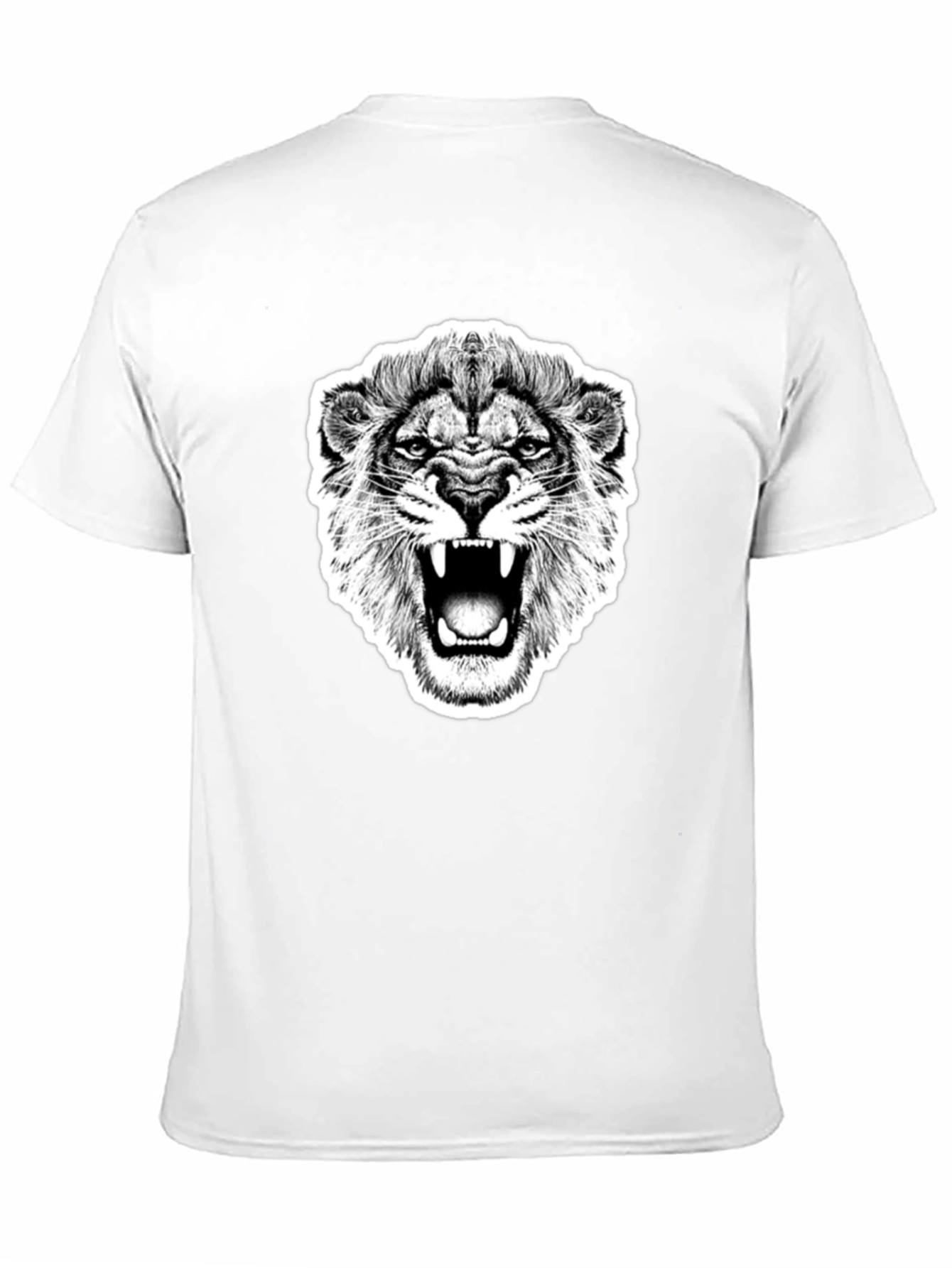 Black Lion Graphic Black T-Shirt - Bold Statement Tee view 11