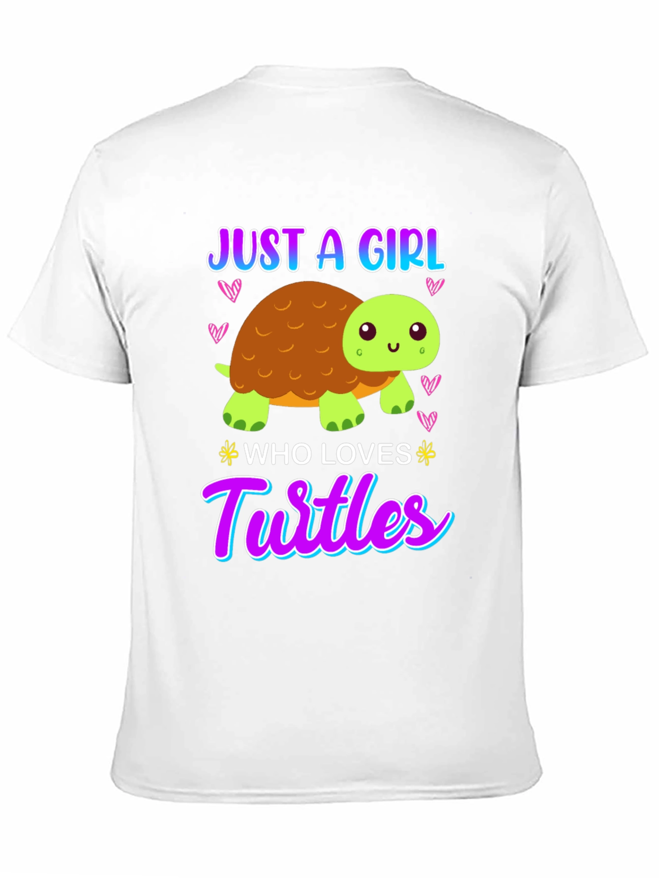 Black Girl Who Loves Turtles T-Shirt - Cute Cartoon view 11